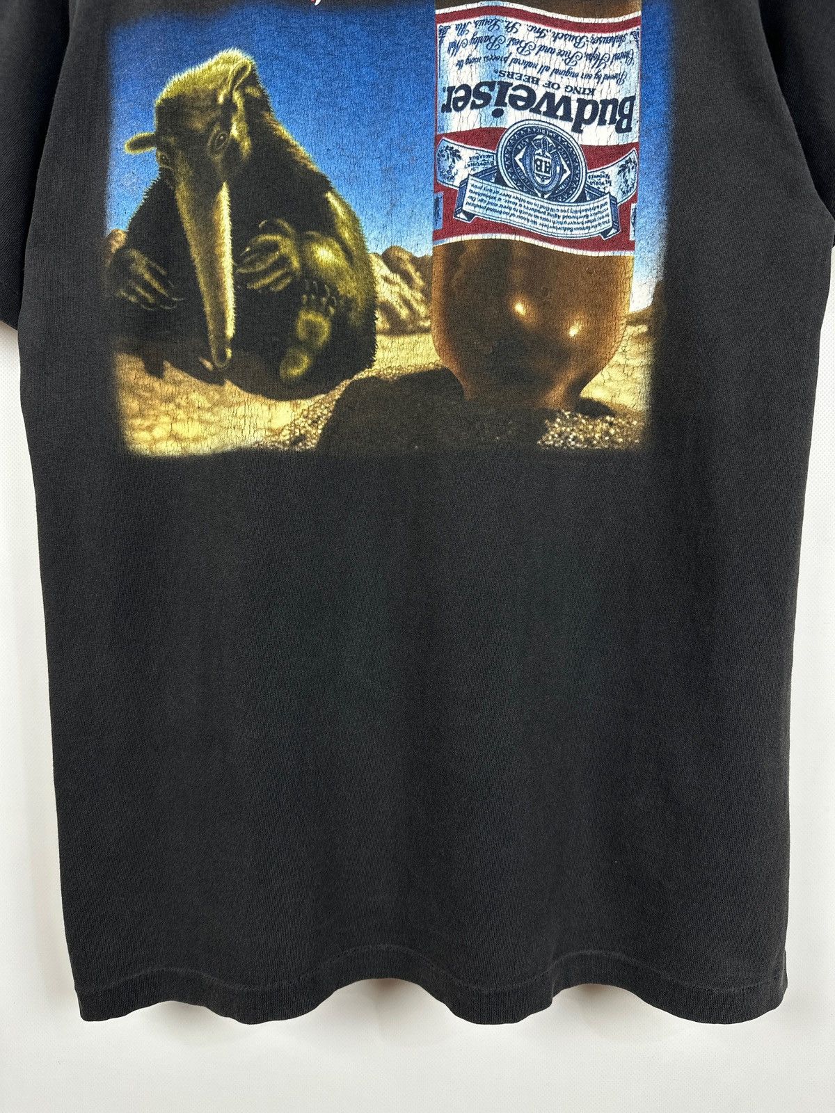 Budweiser 90s Vintage Budweiser This Bud’s For You Anteater T-Shirt Size US L / EU 52-54 / 3 - 9 Thumbnail