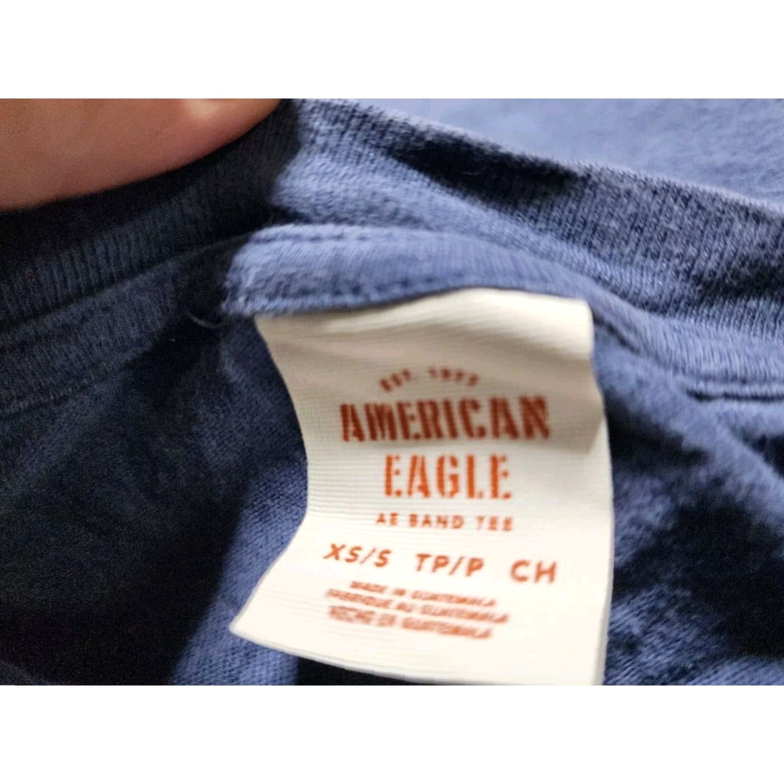 American Eagle Outfitters American Eagle Rolling Stones Oversized Short Sleeve Blue Band T Shirt Mens S Size US S / EU 44-46 / 1 - 4 Thumbnail