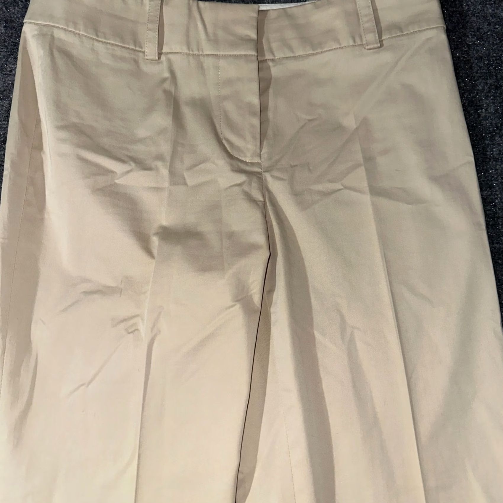 Ann Taylor VINTAGE Ann Taylor Pants Womens 2 Petite Tan Chino Straight Leg Cotton Stretch Shirt, Pants, Chino, 2P, Brown, Petite, Womens Size 26" / US 2 / IT 38 - 3 Thumbnail
