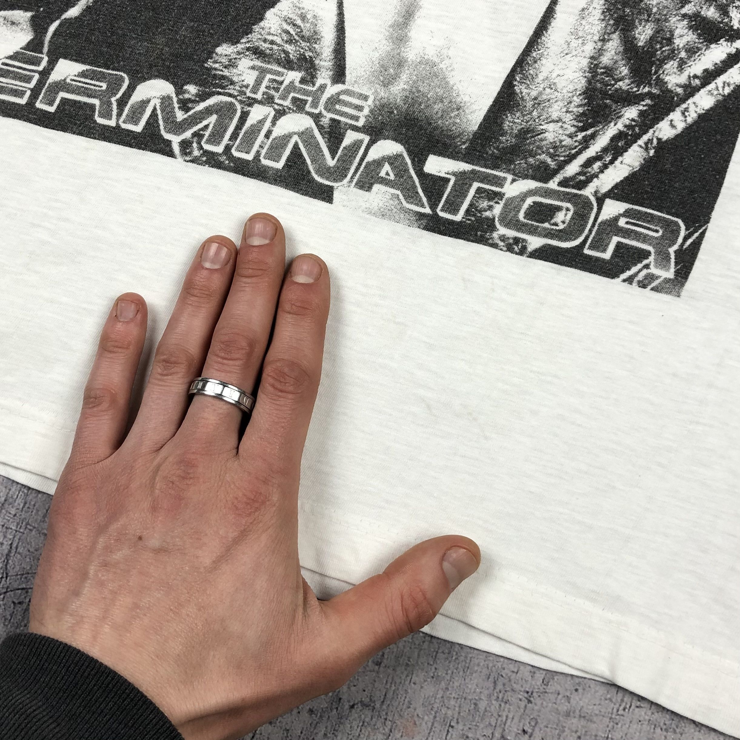 Vintage The Terminator Movie Film Schwarzenegger Rare Vintage Tee Size US L / EU 52-54 / 3 - 13 Thumbnail