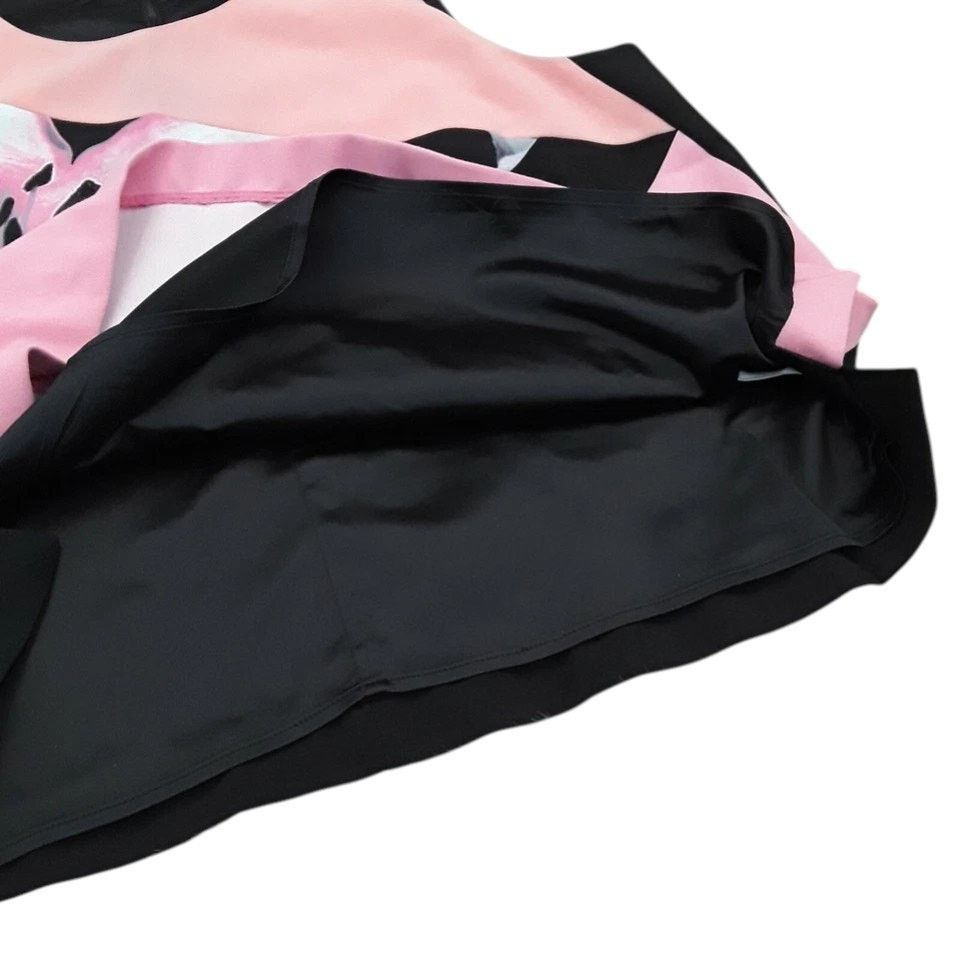 Ellen Tracy ELLEN TRACY Top Blouse XL Blush Pink Floral Front Black Back Size XL / US 12-14 / IT 48-50 - 8 Thumbnail