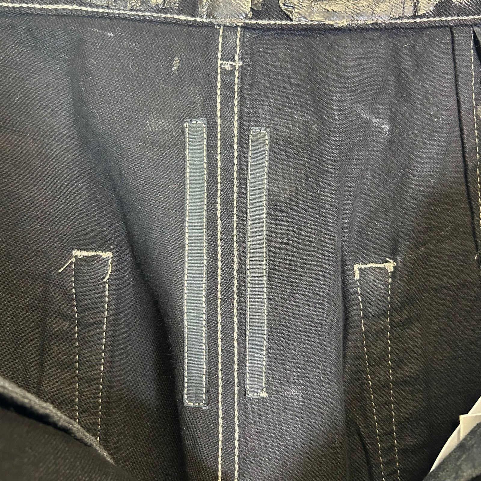 Rick Owens Waxed Crackled-Effect Bolan Bootcut Jeans Size US 36 / EU 52 - 4 Thumbnail