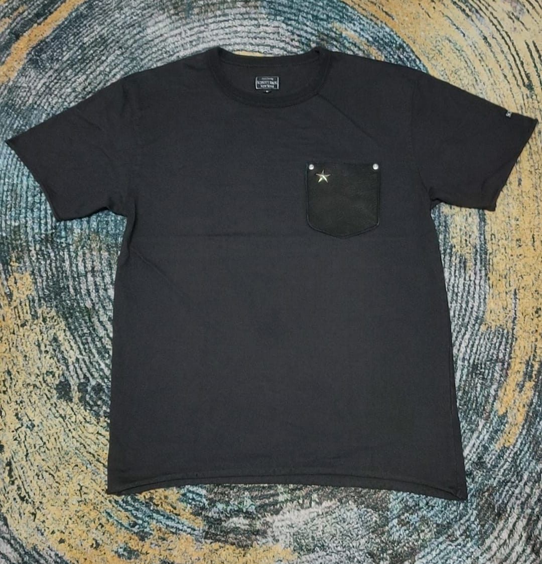 Schott Schott NYC Pocket Tee – Leather Panel Detail Size US S / EU 44-46 / 1 - 1 Thumbnail
