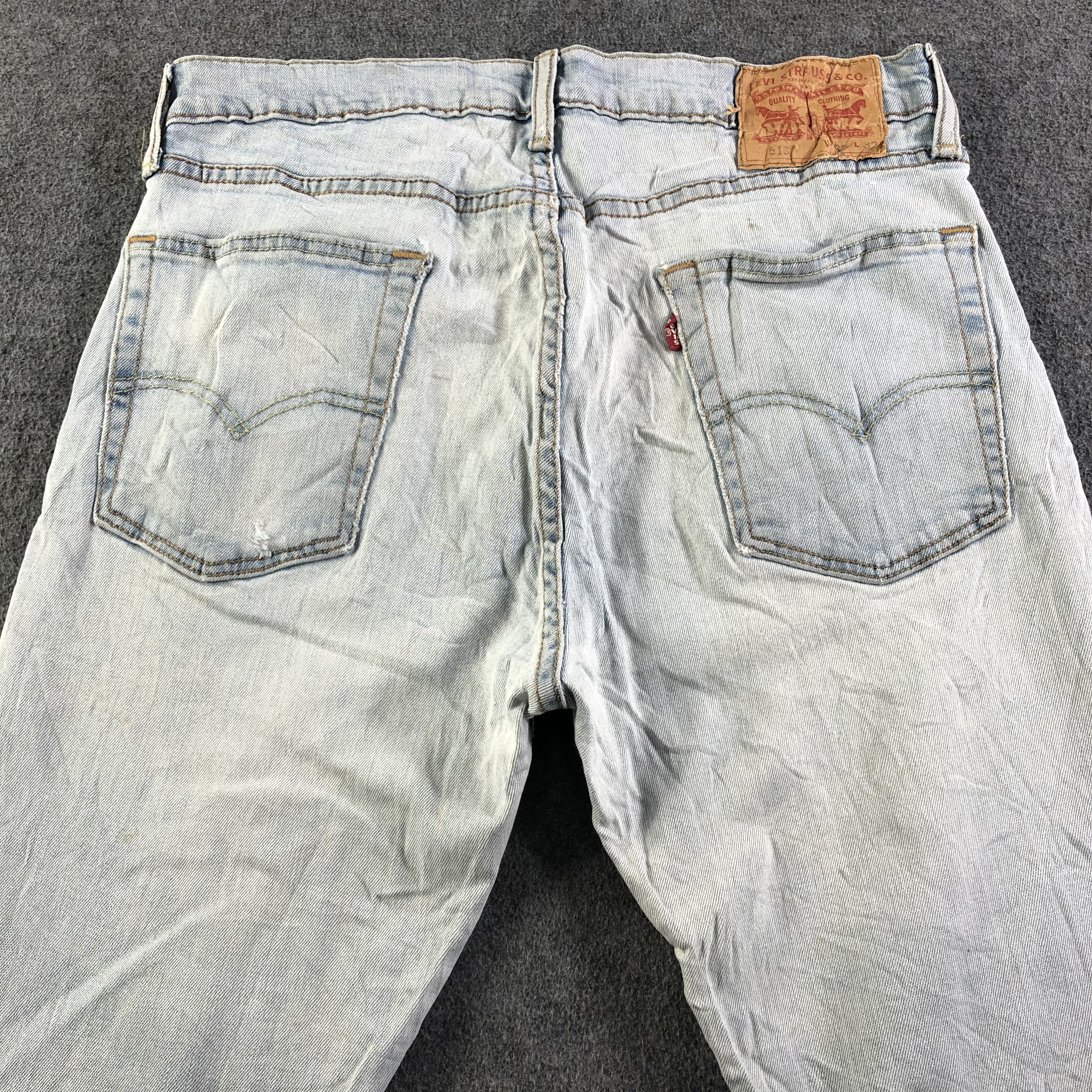 Levi's Vintage Light Wash Levis 513 Jeans-J3223 Size US 32 / EU 48 - 4 Thumbnail