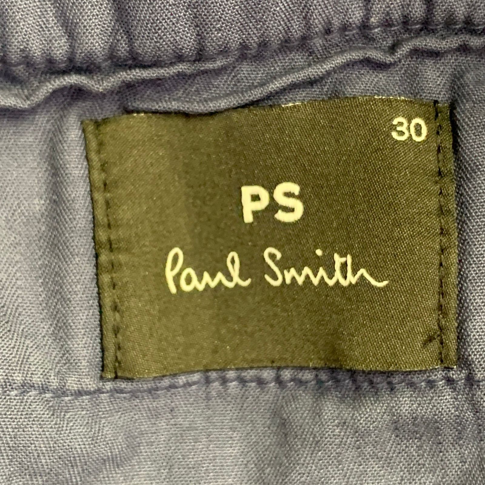 Paul Smith PS by PAUL SMITH Blue Grey Camouflage Cargo Zip Fly Pants Size US 30 / EU 46 - 6 Thumbnail