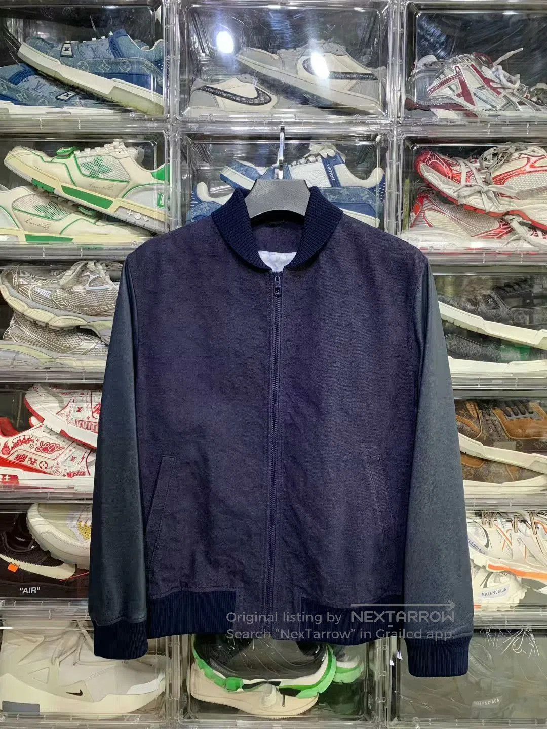 Louis Vuitton lv blue printed leather jacket size 50. Size US L / EU 52-54 / 3 - 1 Thumbnail