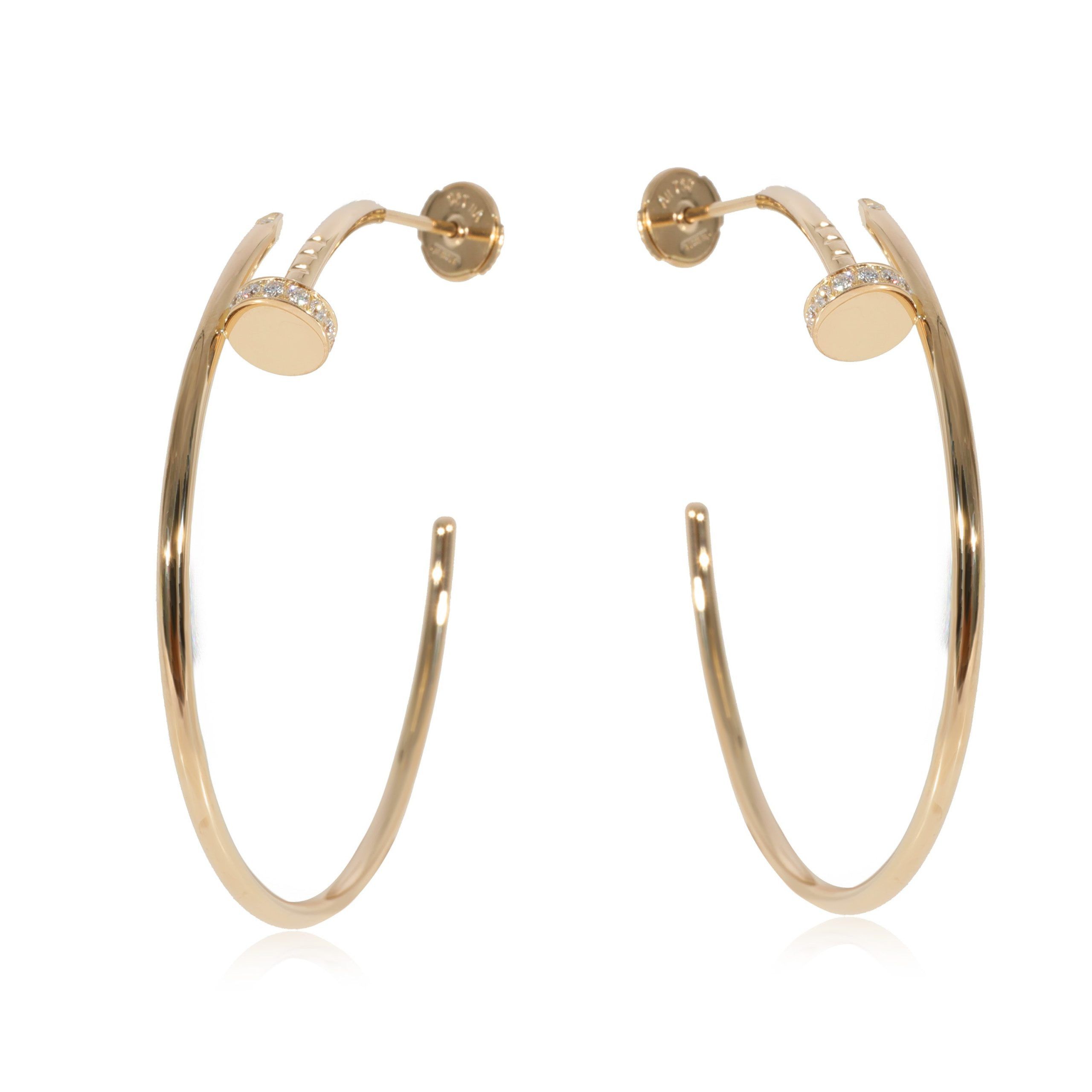 Cartier Cartier Juste Un Clou Diamond Earrings in 18k 18 Karat Yellow Gold 0.17 CTW Size ONE SIZE - 1 Thumbnail