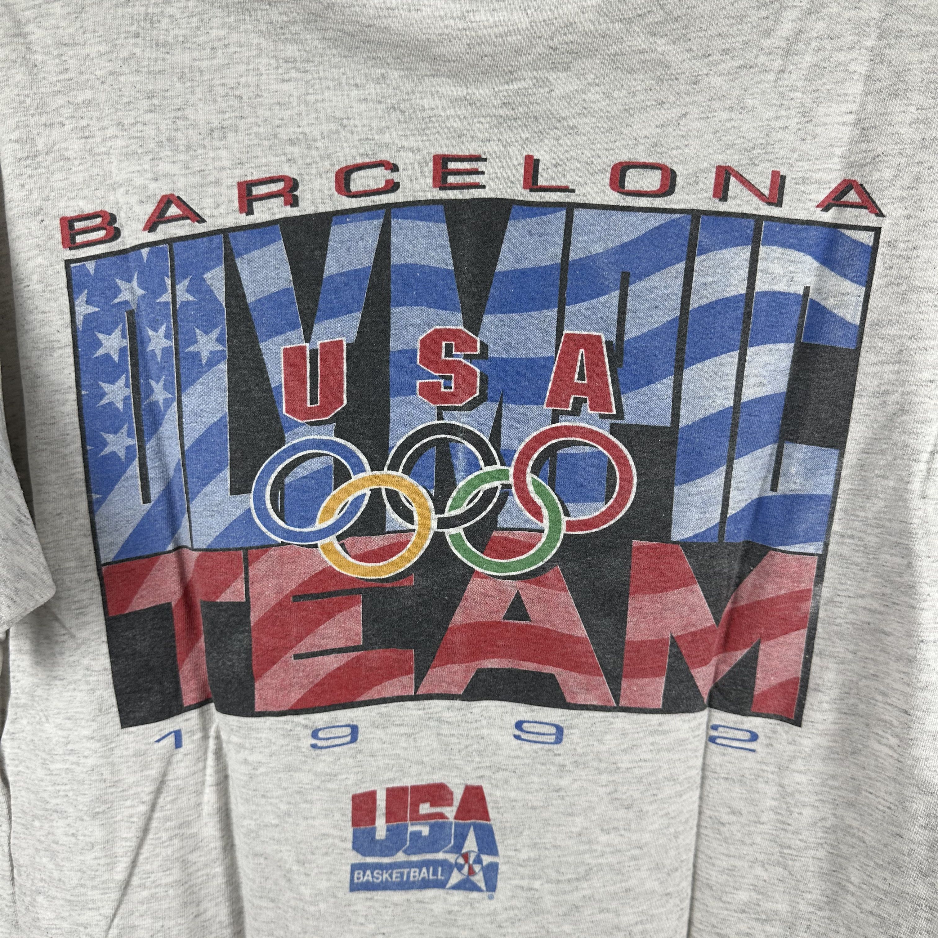 Vintage 1992 USA Basketball Olympics Dream Team Caricature Salem Tee Size US XL / EU 56 / 4 - 4 Thumbnail