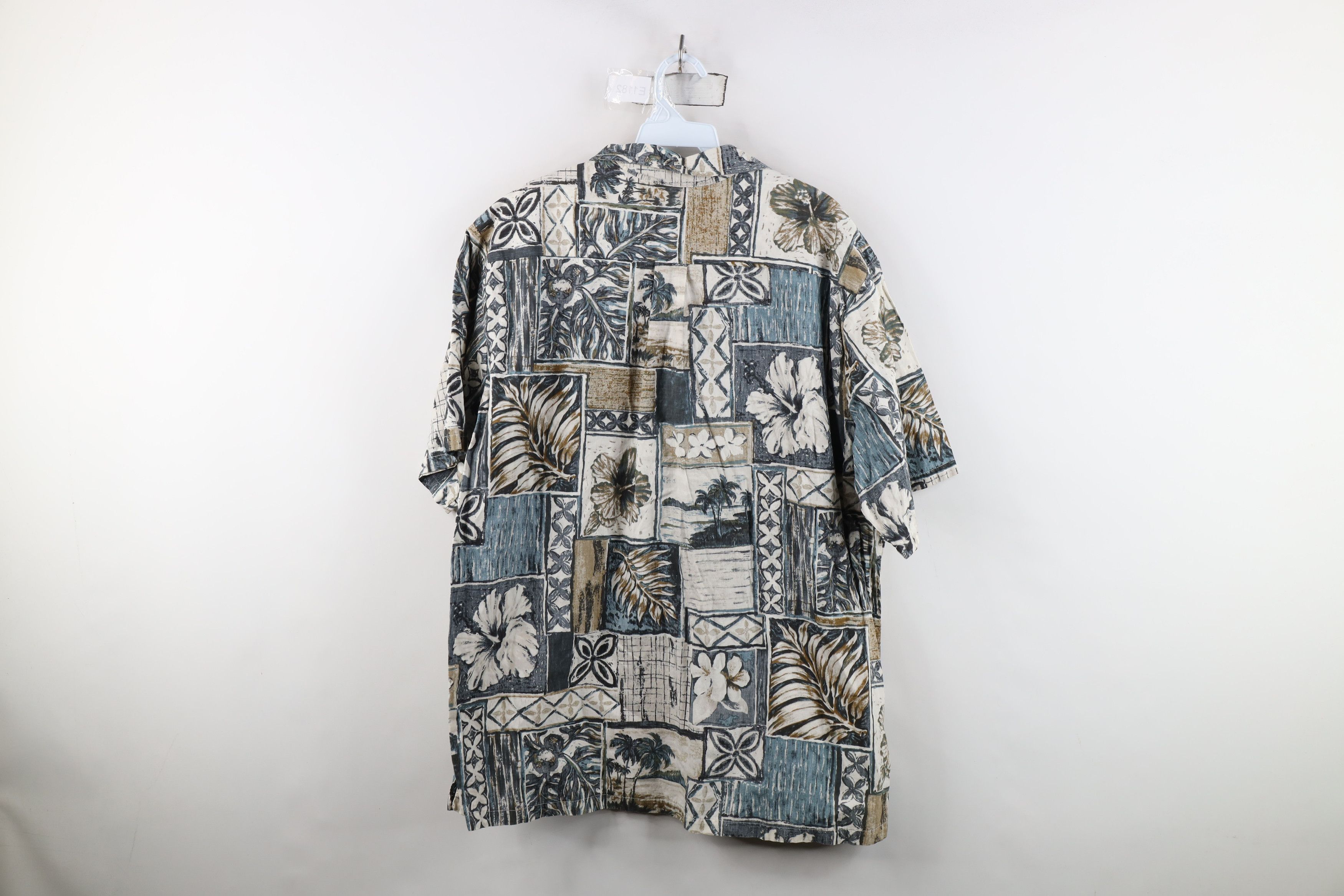Vintage Vintage 90s Streetwear Tree Hawaiian Button Down Polo USA Size US XL / EU 56 / 4 - 10 Thumbnail