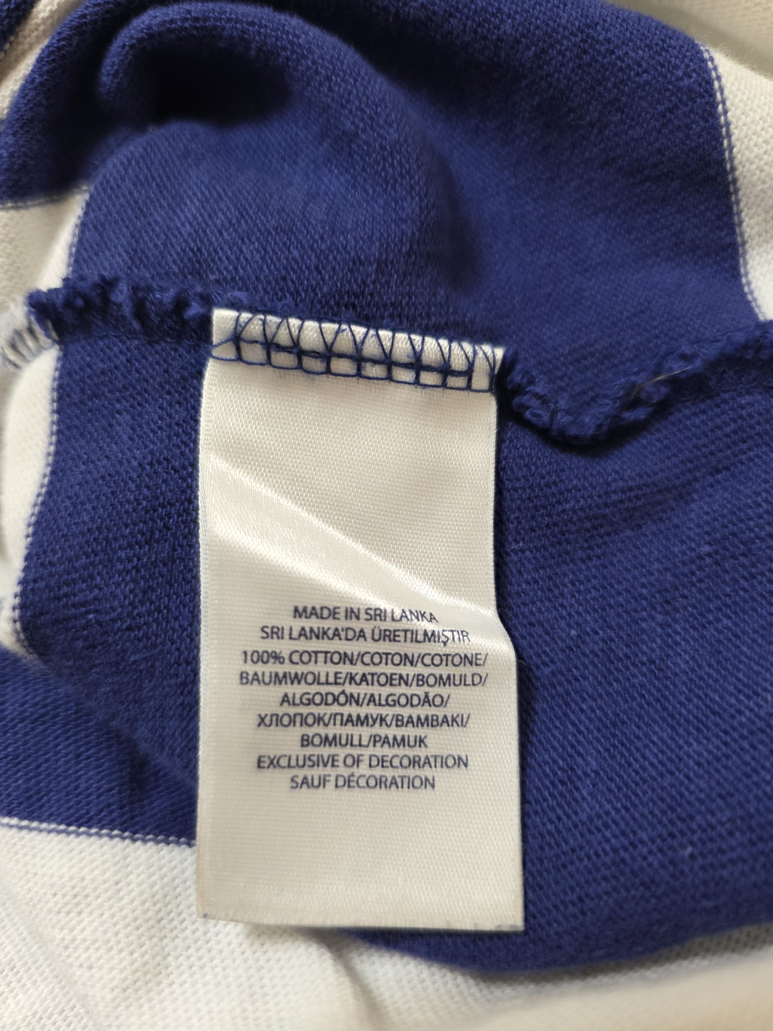 Polo Ralph Lauren POLO RALPH LAUREN VINTAGE RUGBY SHIRT 90s LONG STRIPED Size US XXL / EU 58 / 5 - 8 Thumbnail