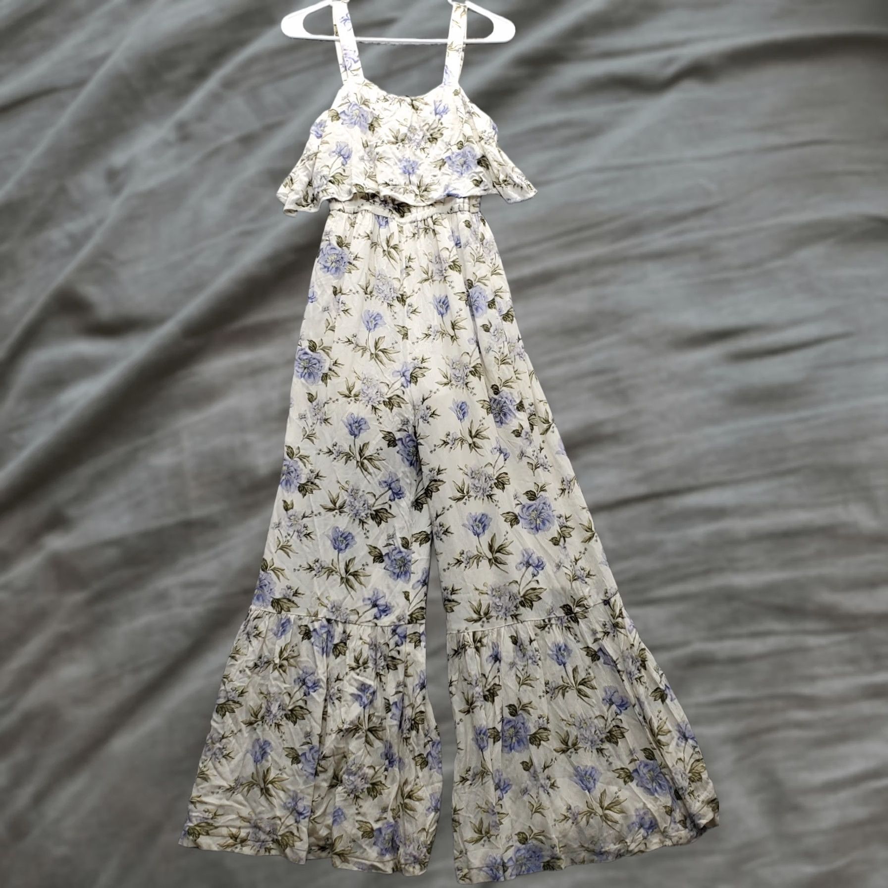 American Eagle Outfitters American Eagle Outfitters Jumpsuit Women 2XS Multicolor Floral Cinch Waist Wide Strap Sleeveless Casual Size 24" / US 00 / IT 34 - 1 Thumbnail