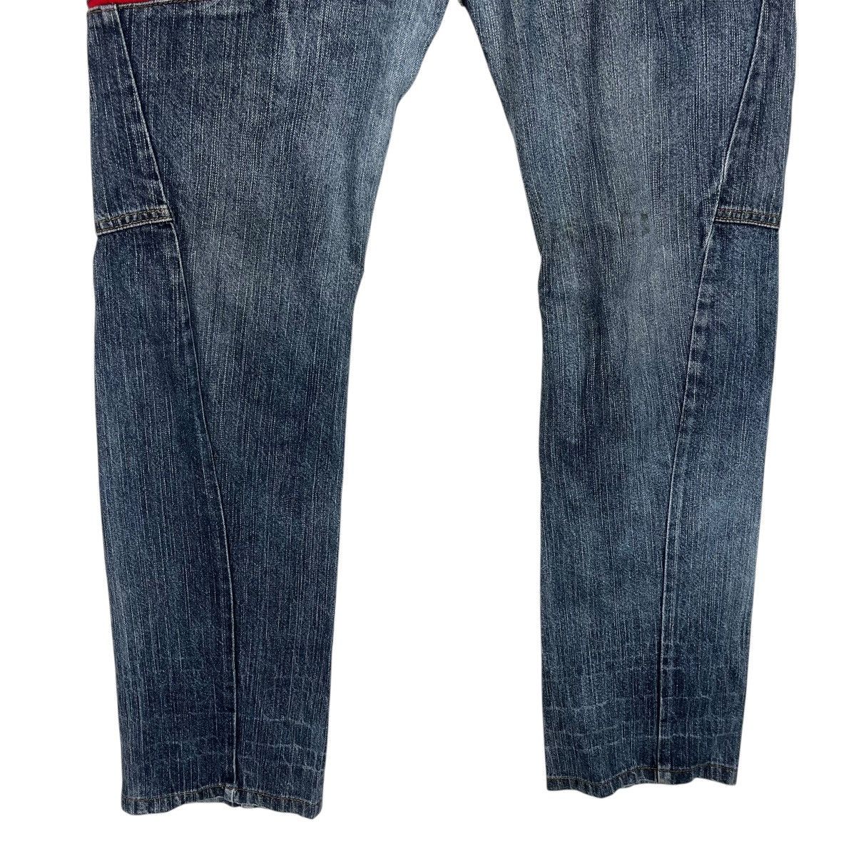 Seditionaries Vintage Antfui Double Waist Distressed Denim Jeans Size US 32 / EU 48 - 4 Thumbnail