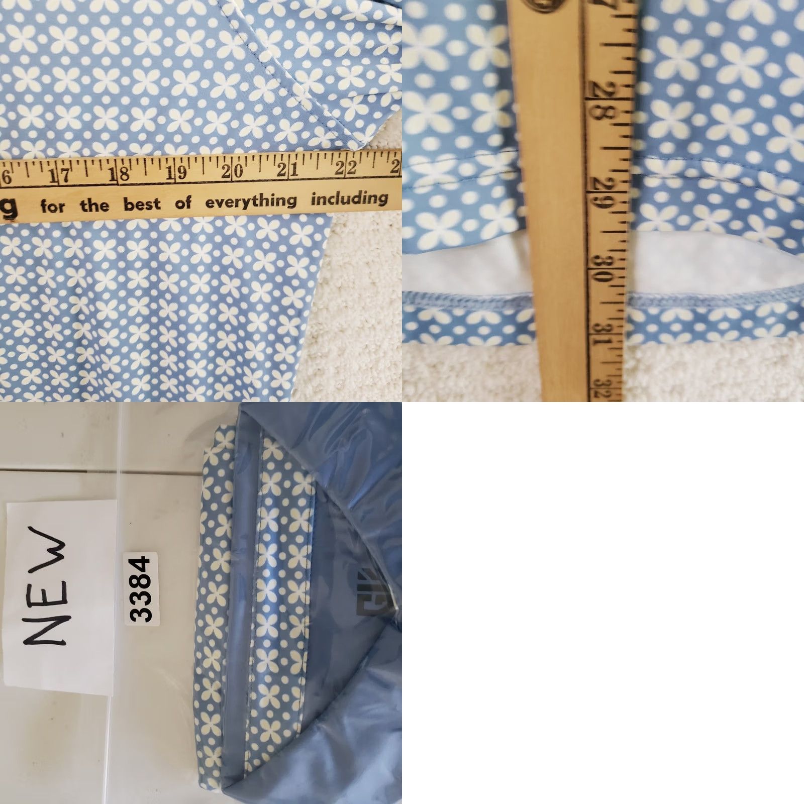 Vintage Graham Luxe Polo Shirt Men's M Blue Floral Geometric Stretch Golf Size US M / EU 48-50 / 2 - 9 Thumbnail