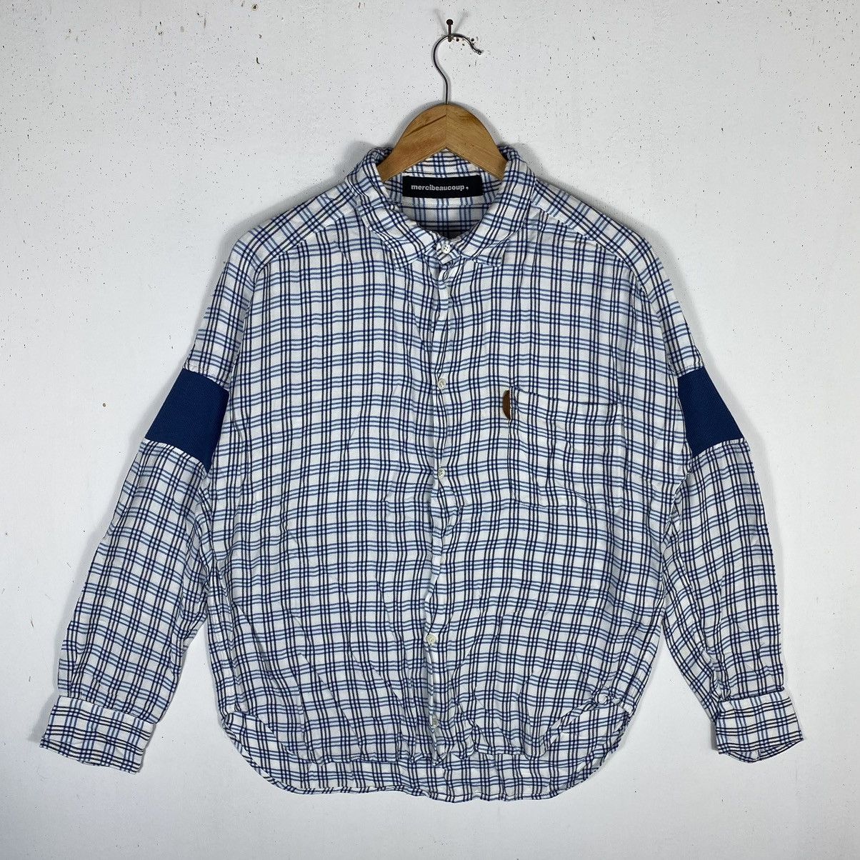 mercibeaucoup IS MERCIBEAUCOUP RAYON COTTON CHECKED PLAID BUTTON UP Size US M / EU 48-50 / 2 - 2 Thumbnail
