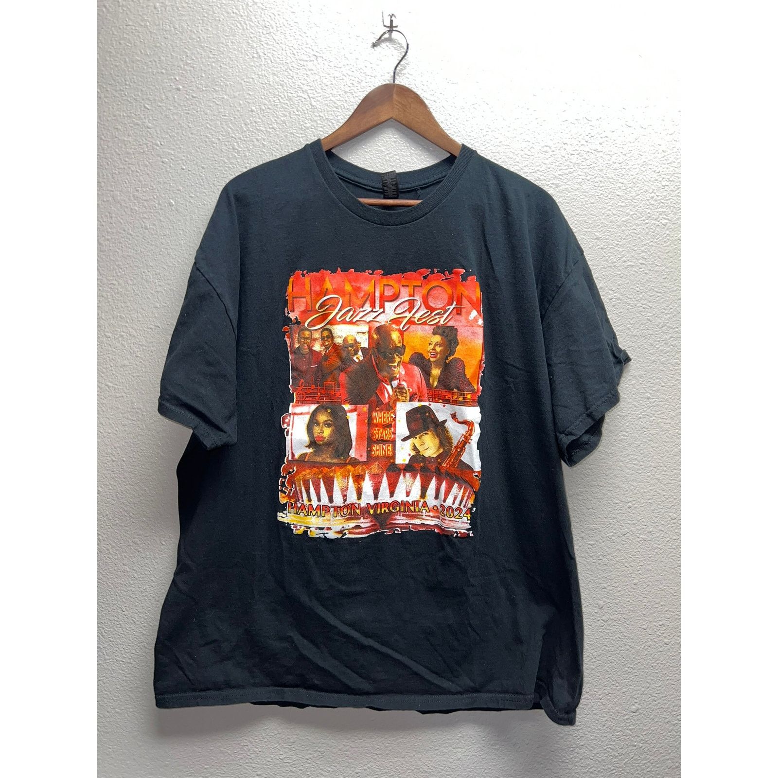 Gildan 2024 Hampton Jazz Fest Shirt Festival Tee Boys II Men 2XL Size US XXL / EU 58 / 5 - 1 Thumbnail