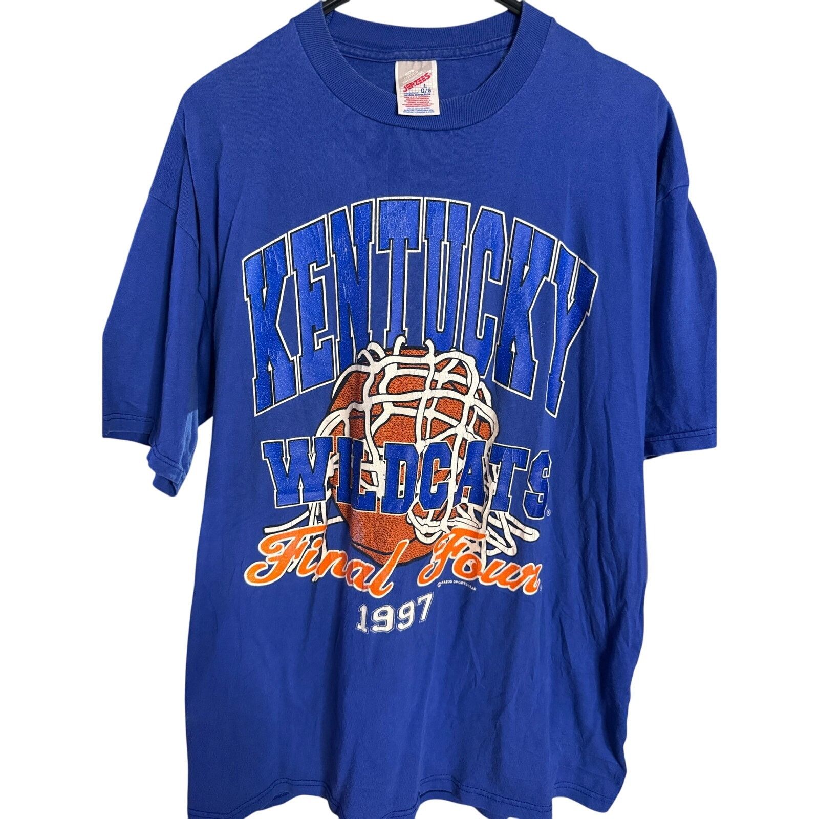 Jerzees Vintage Kentucky Wildcats Basketball Tee Size US L / EU 52-54 / 3 - 1 Thumbnail