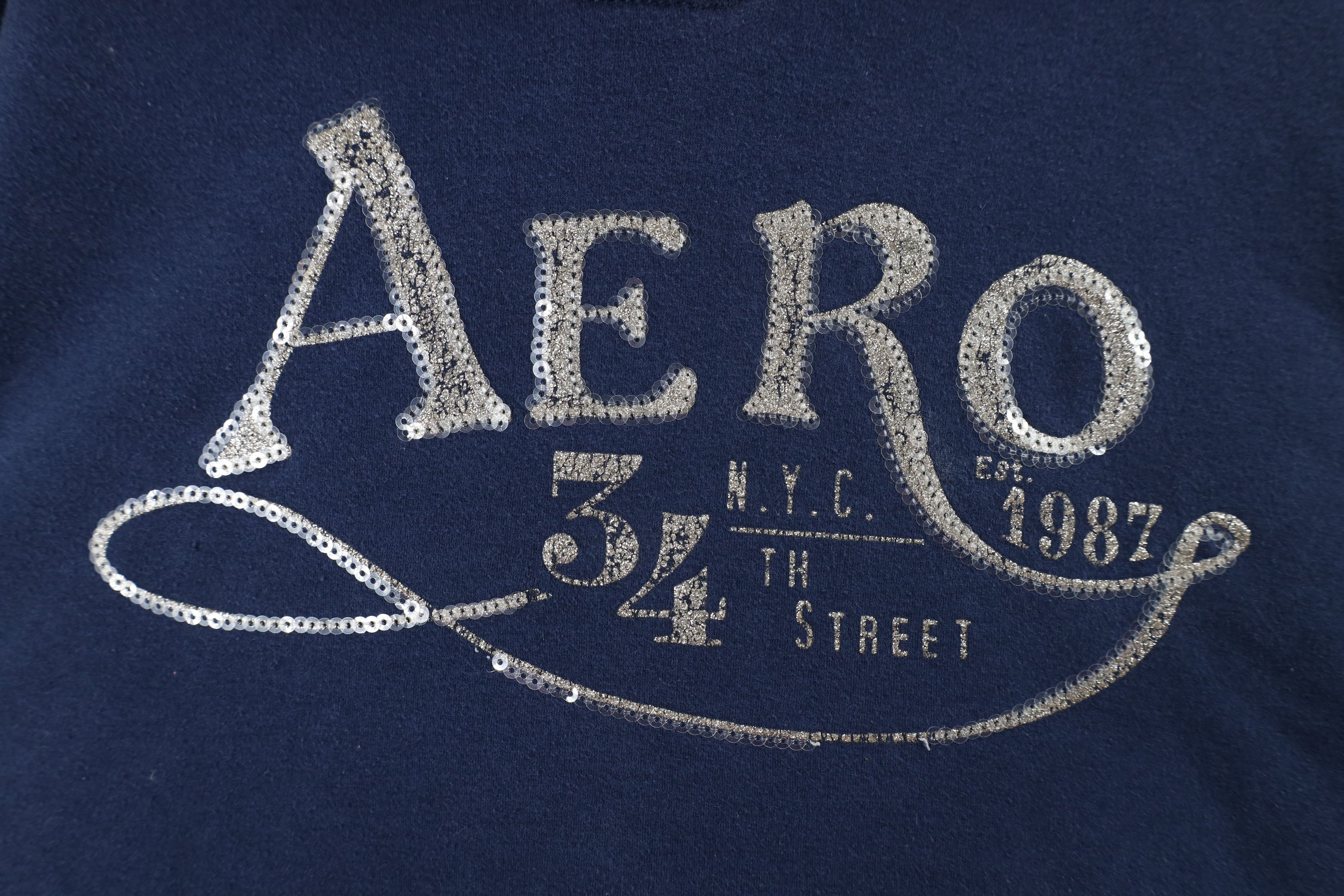 Aeropostale × Vintage Vintage Y2K Babydoll Aeropostale Sequin Hoodie Sweatshirt Size L / US 10 / IT 46 - 4 Thumbnail