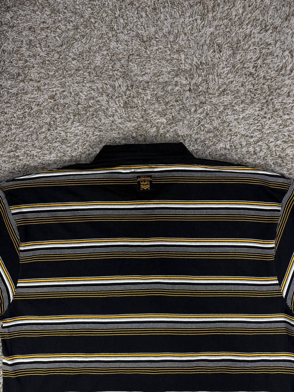 Akademiks Akademiks Y2K Polo Shirt 3XL Black Striped Hip Hop Skate Size US XXL / EU 58 / 5 - 12 Thumbnail