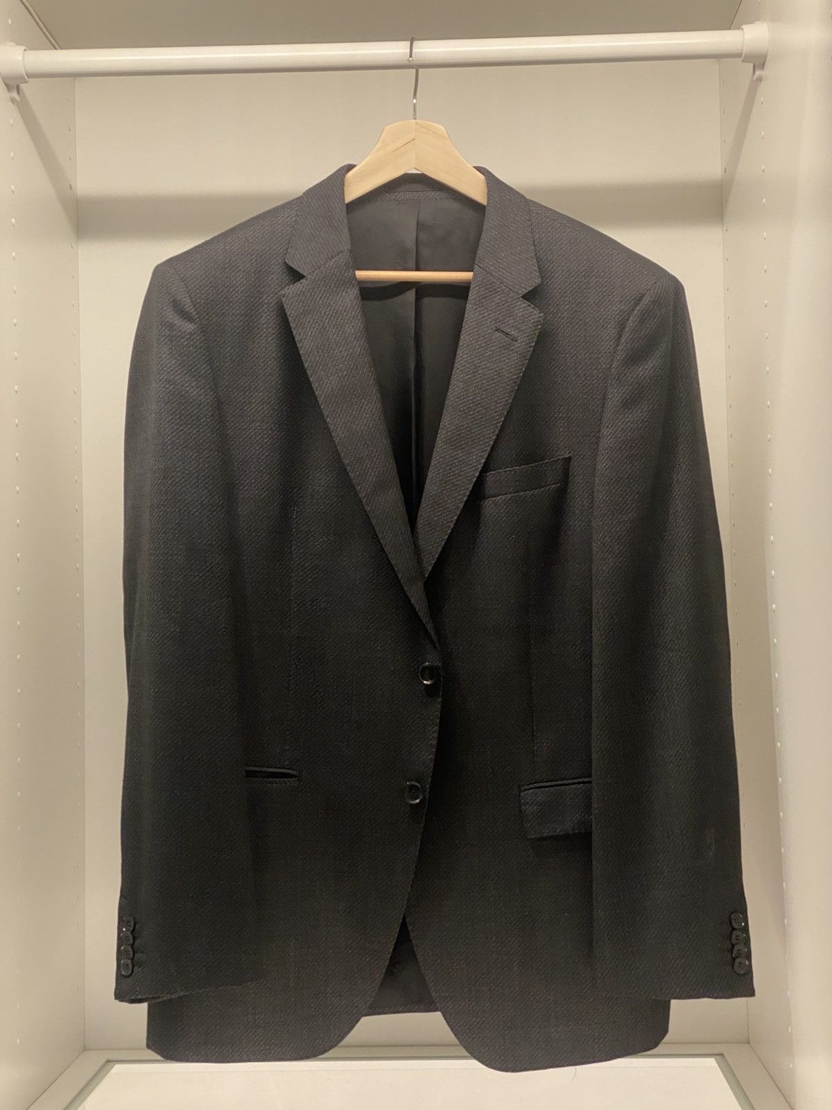 Loro Piana Hugo Boss x Loro Piana Black Virgin Wool Blazer Size 44R - 1 Thumbnail