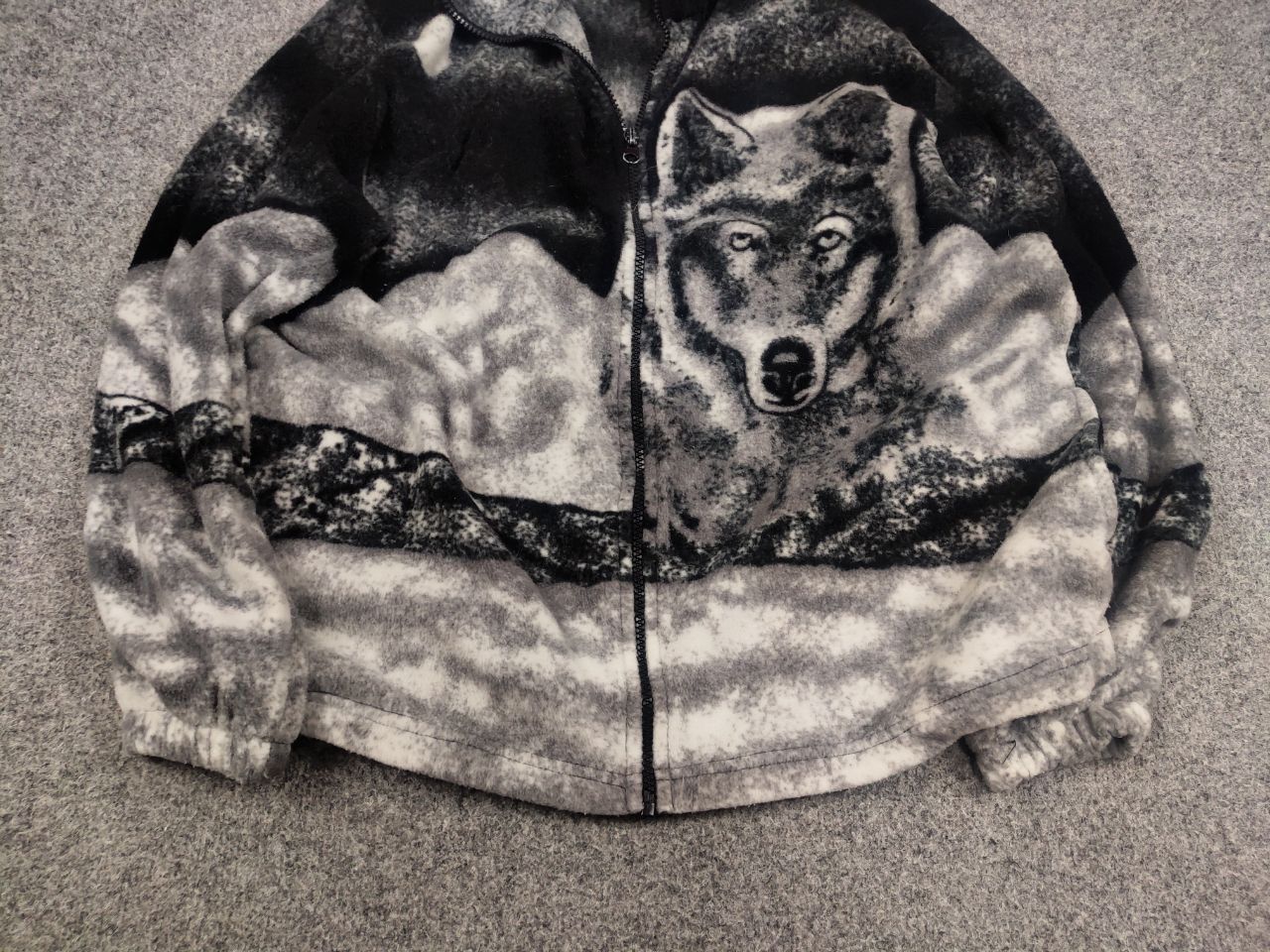Hysteric Glamour Vintage Supreme Style Woolf Art Fleece Zip Light Jacket Y2K Size US M / EU 48-50 / 2 - 5 Thumbnail