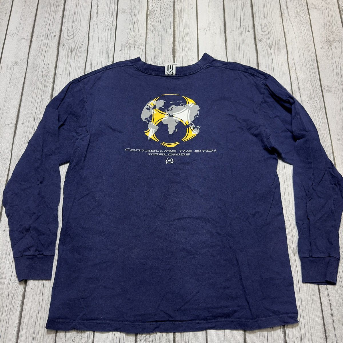 Adidas × Vintage Vintage Adidas Soccer long sleeve tee Size US L / EU 52-54 / 3 - 2 Thumbnail