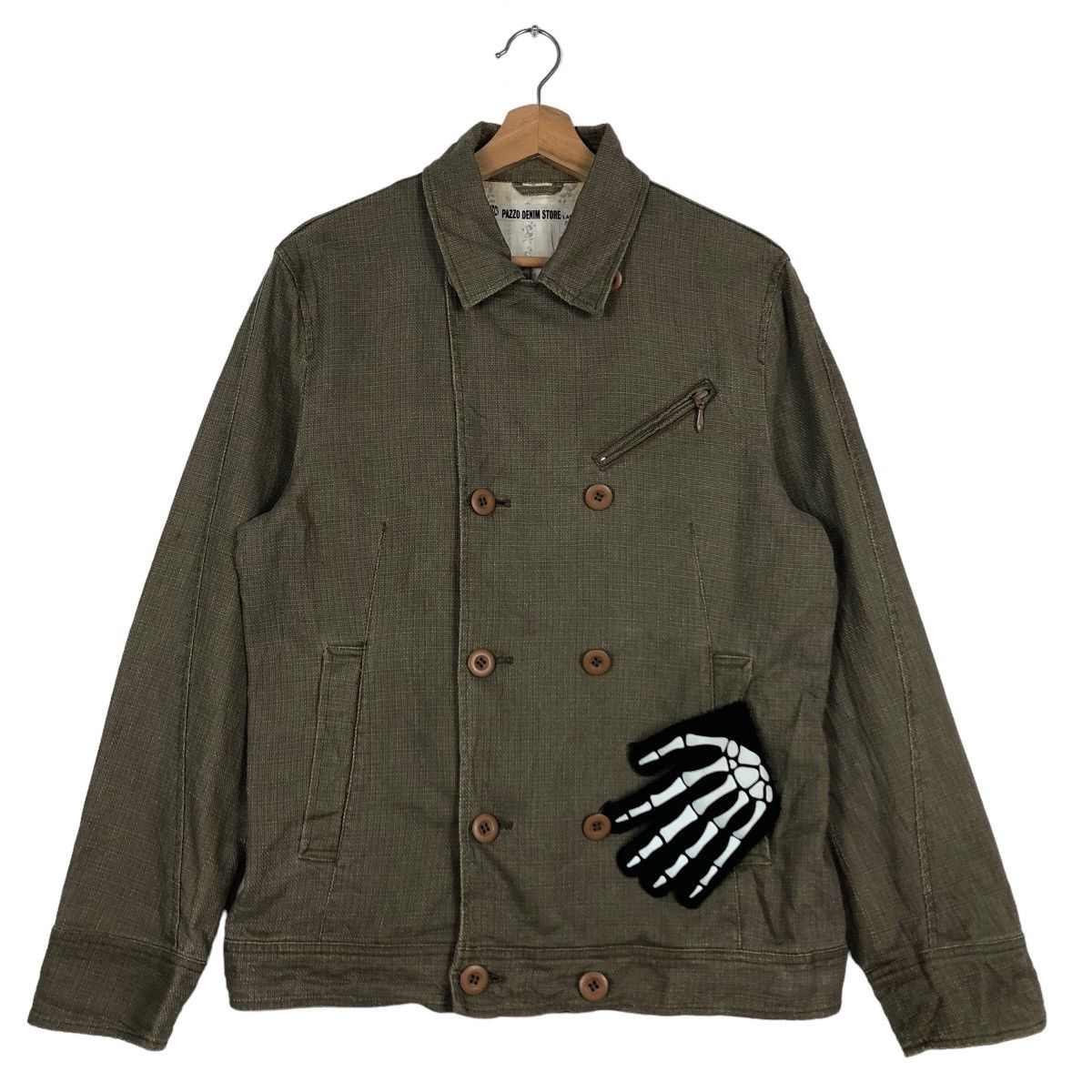 45rpm 🔥90’s Hikory Chore Jacket Pazzo Denim Japan Made 45RPM Size US L / EU 52-54 / 3 - 2 Thumbnail