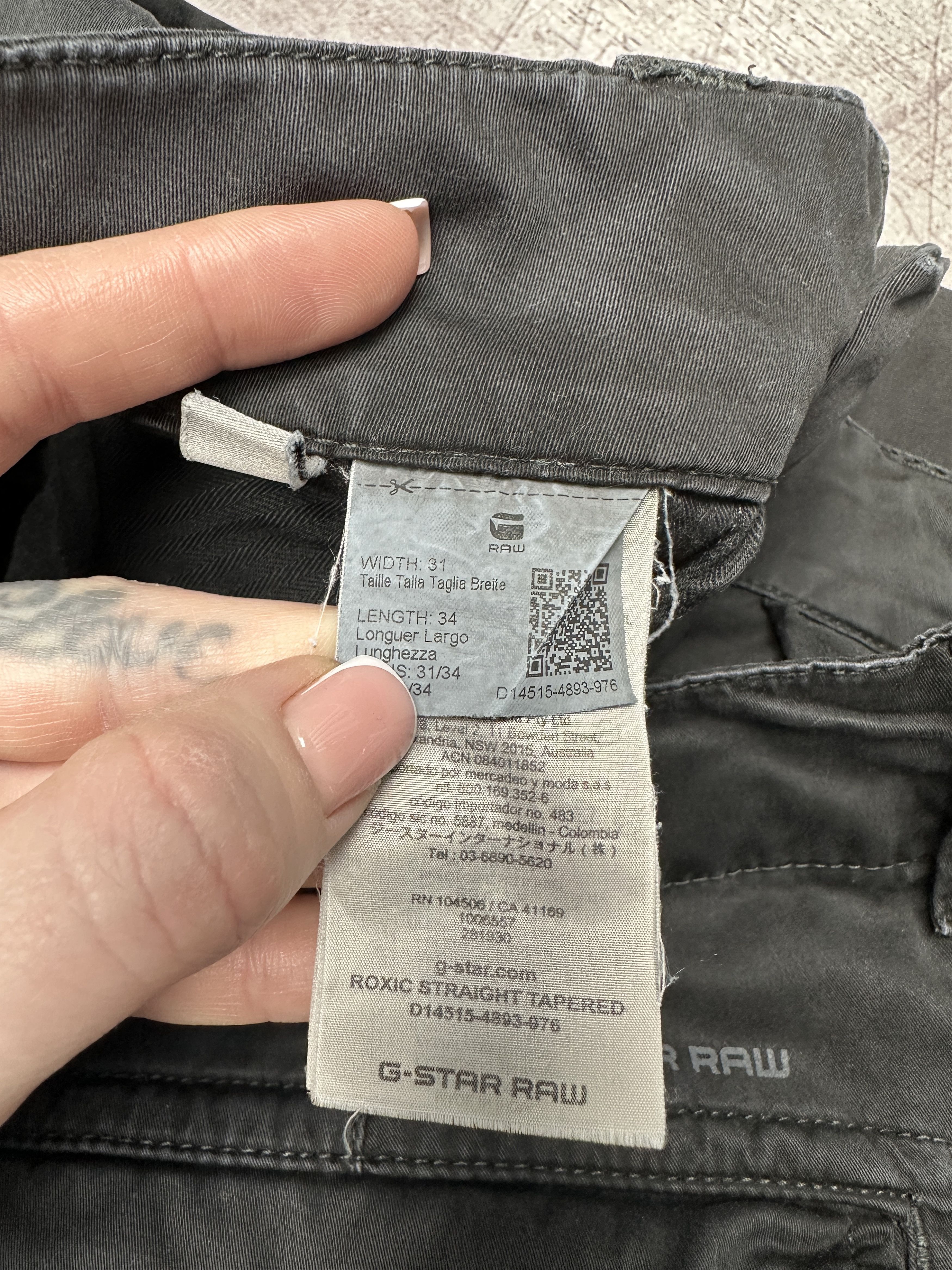 G-Star G Star Raw Mens Roxic Straight Tapered Cargo Pants Size US 31 - 5 Thumbnail