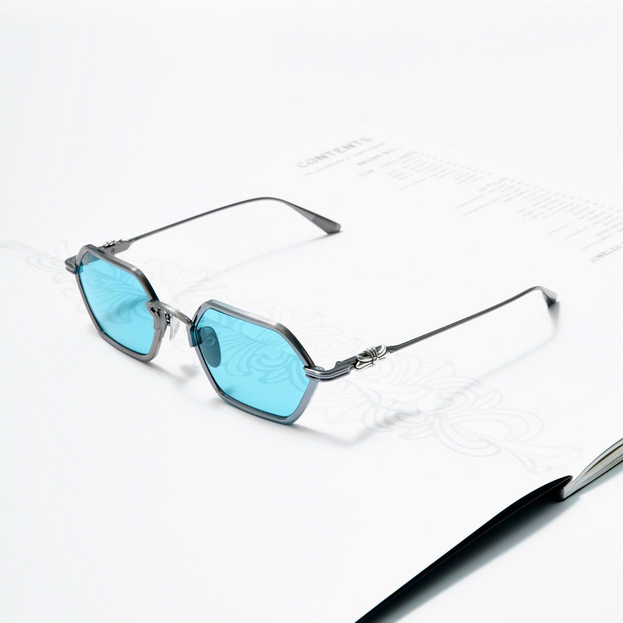 Chrome Hearts CHROME HEARTS DATASS PEWTER SUNGLASSES Size ONE SIZE - 1 Thumbnail