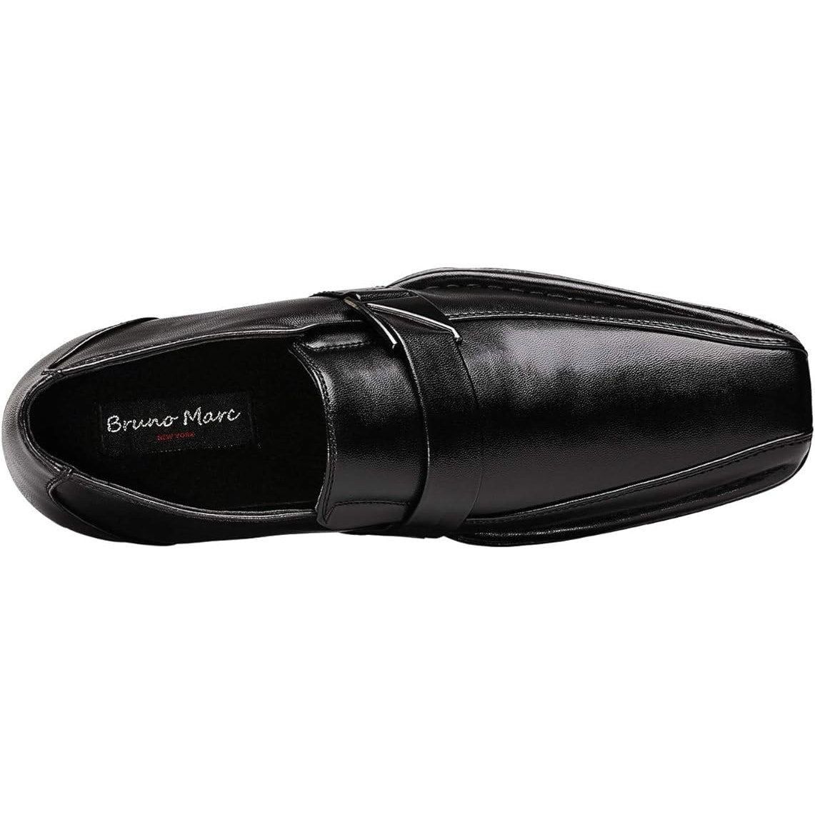 Other Bruno Marc Men's Size 13 Black Faux Leather Dress Loafers Size US 13 / EU 46 - 3 Thumbnail