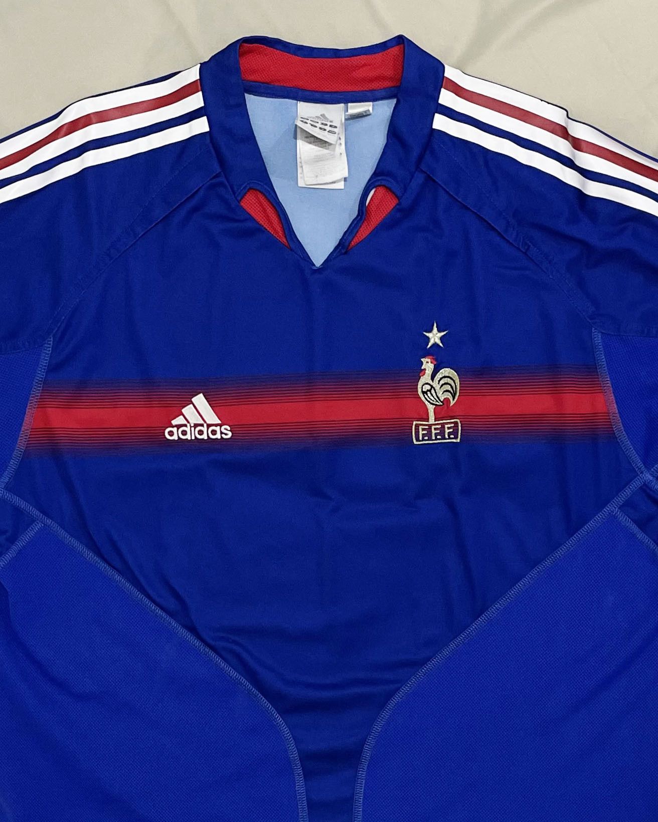 Adidas France Home Kit 2004 Size US XL / EU 56 / 4 - 4 Thumbnail