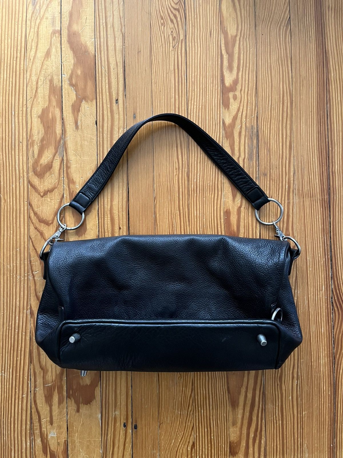 Yohji Yamamoto Yohji Yammamoto Limi Feu 2 Way Bucket Bag Black Leather Size ONE SIZE - 3 Thumbnail