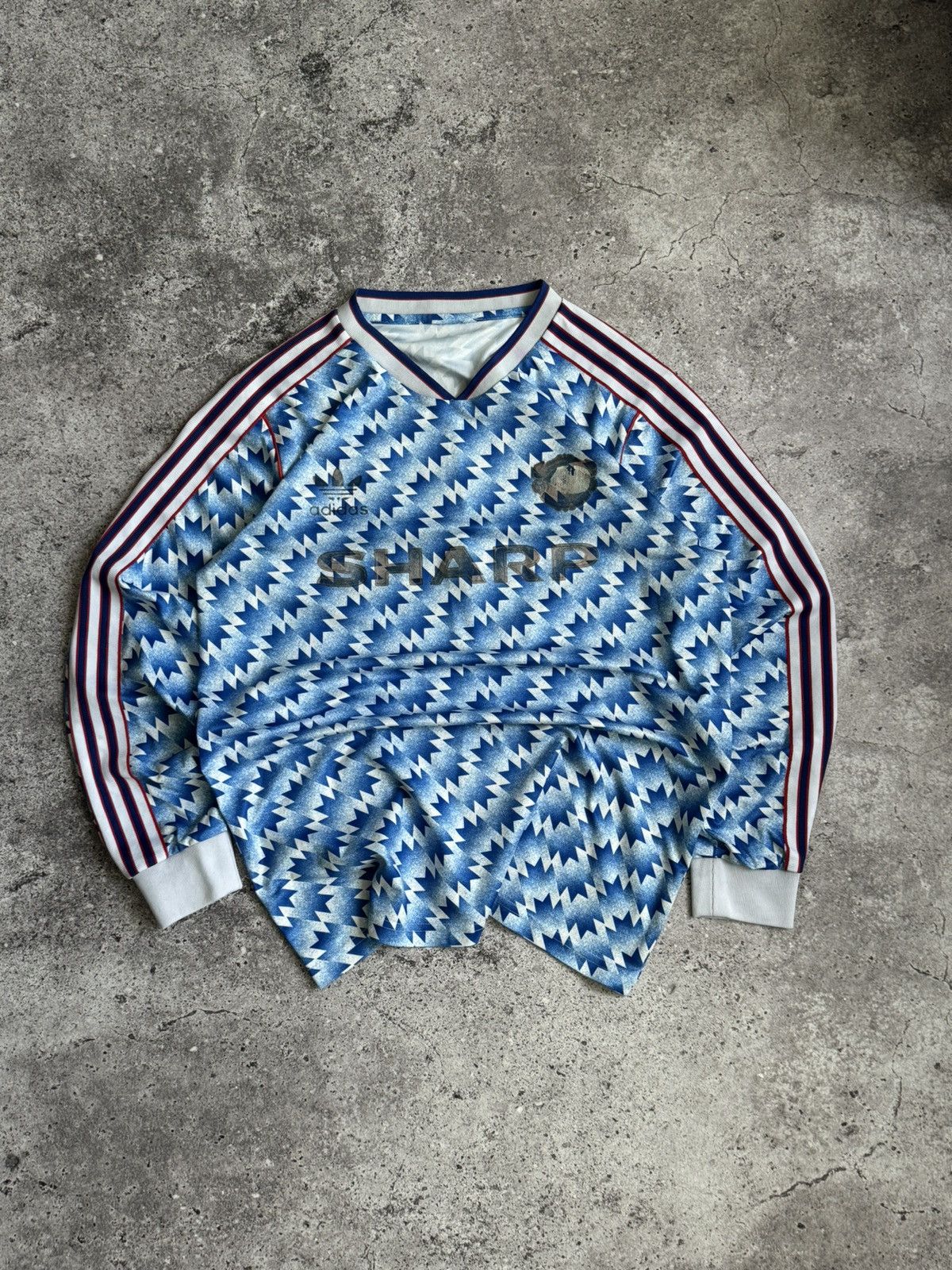 Vintage Vintage Manchester United FC reissue fan long sleeve t-shirt Size US M / EU 48-50 / 2 - 1 Thumbnail