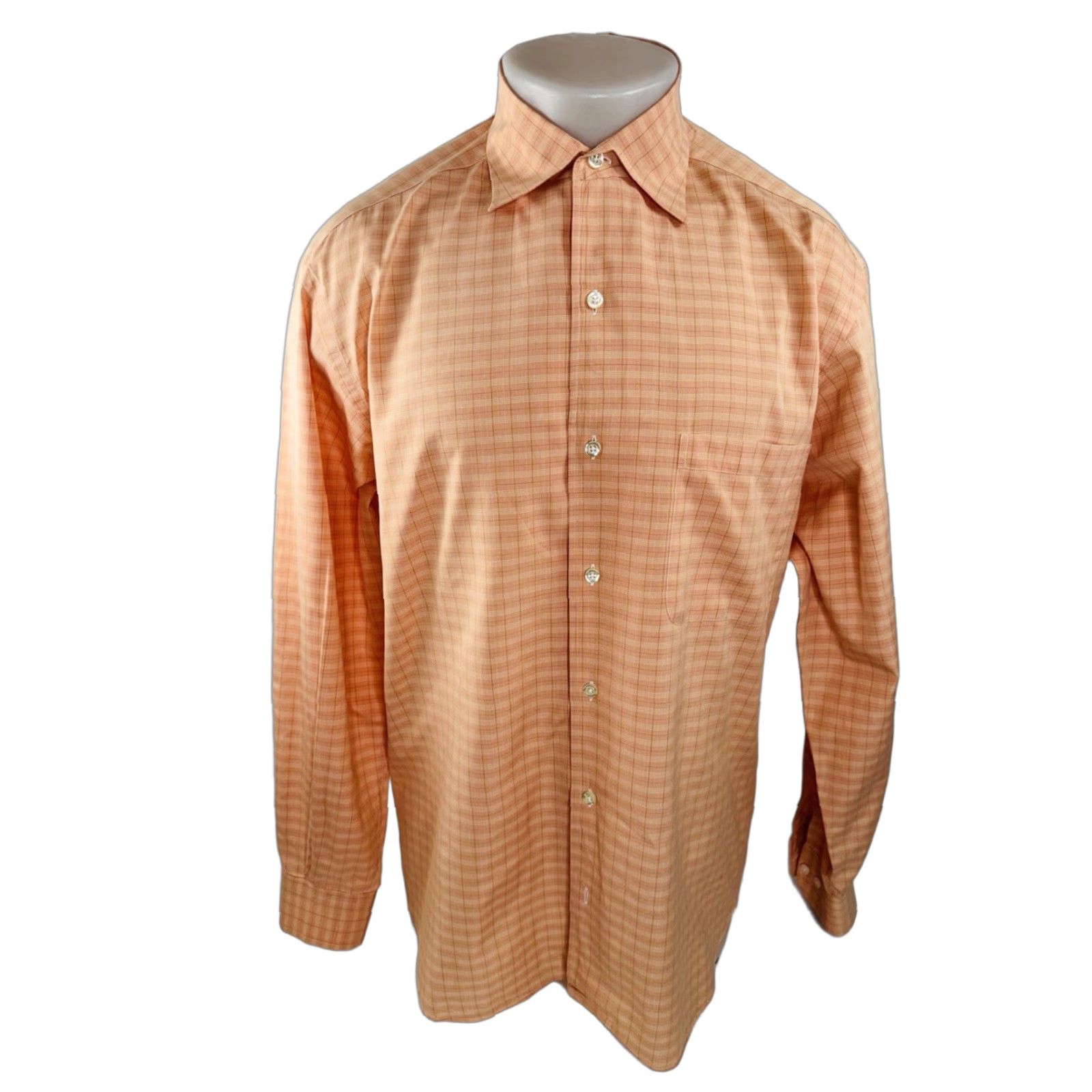 Paul Stuart PAUL STUART Italy COOPER Plaid Check Mens L Shirt EXCELLENT Size US L / EU 52-54 / 3 - 1 Thumbnail