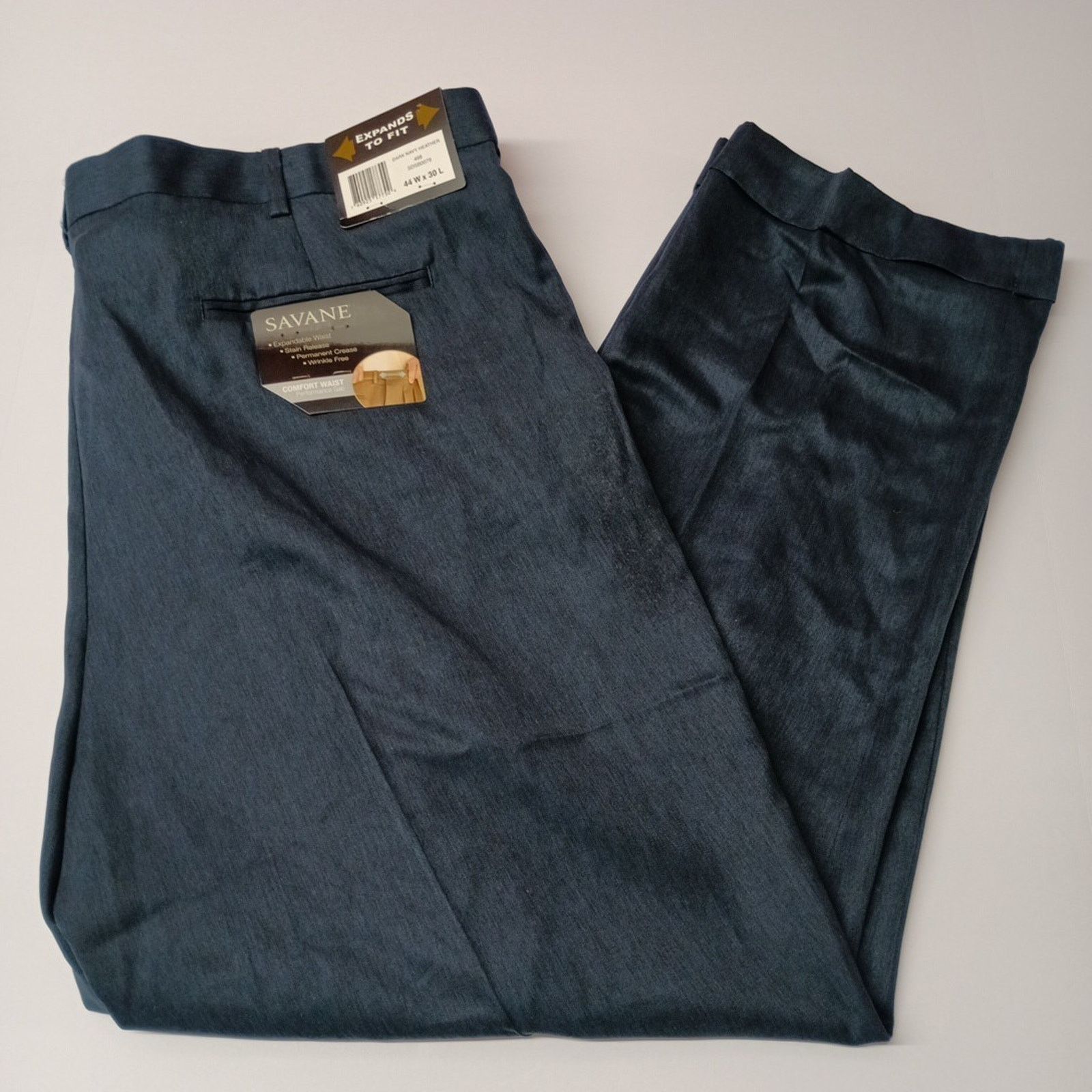 Savane Savane Dress Pants Men's Size 44x30 Straight Pleated Blue Size US 44 / EU 60 - 1 Thumbnail