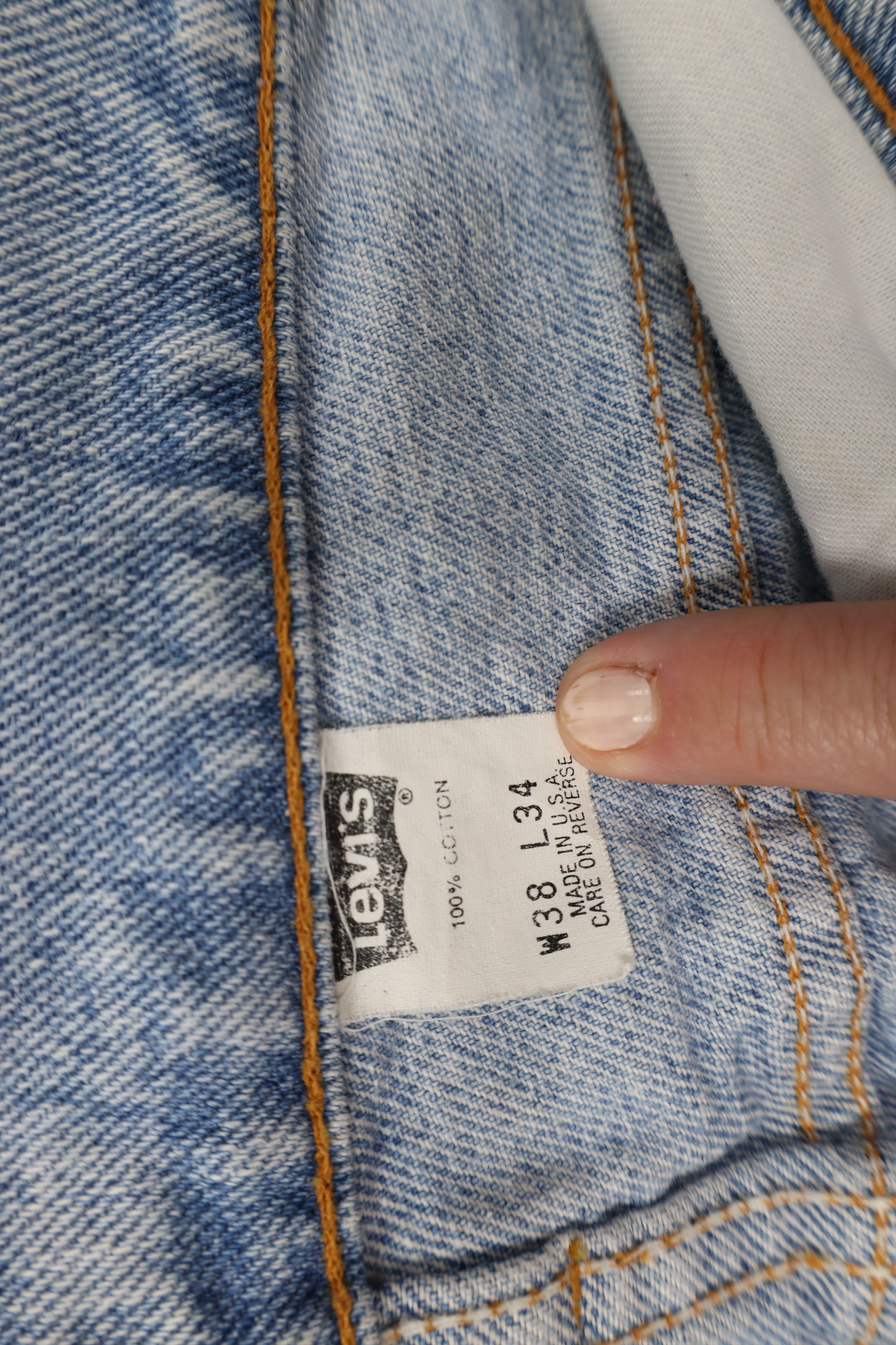 Levi's Vintage 90s Levis 505 Regular Fit Denim Jeans Blue USA Size US 38 / EU 54 - 10 Thumbnail