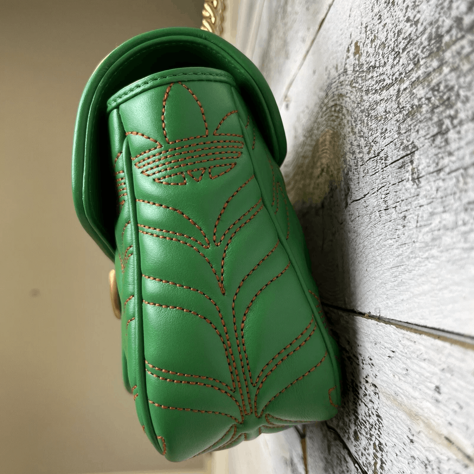 Other 100% Authentic GUCCI x Adidas Green Marmont Purse 443497 Size ONE SIZE - 9 Thumbnail