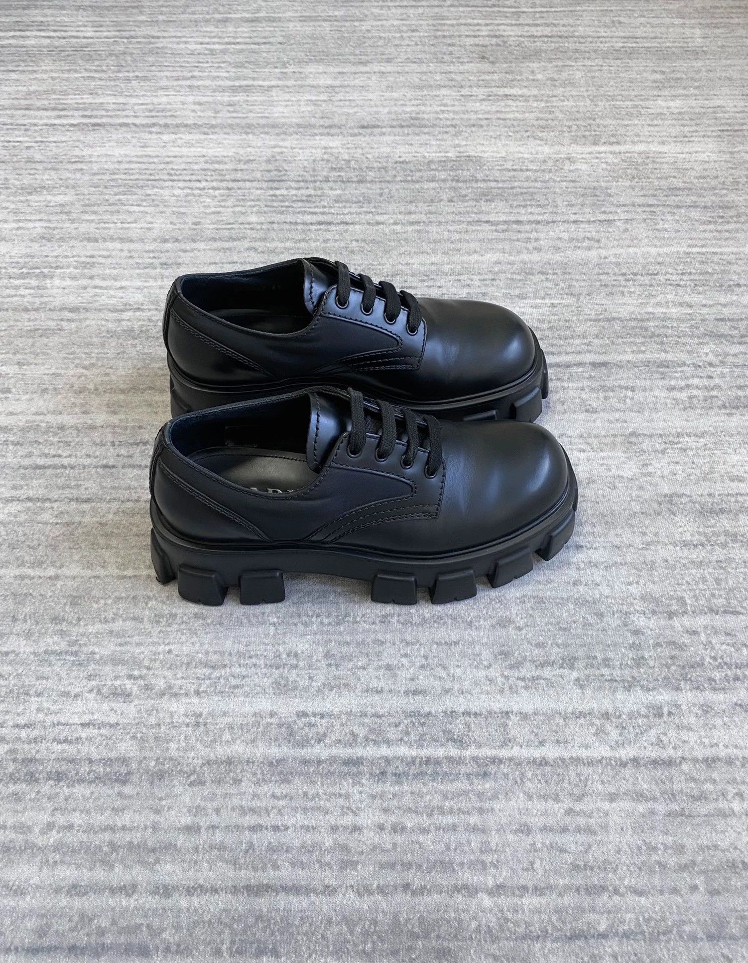 Prada Prada Monolith Zigzag Sole Thick Tire Derby Size US 7.5 / EU 40-41 - 2 Thumbnail