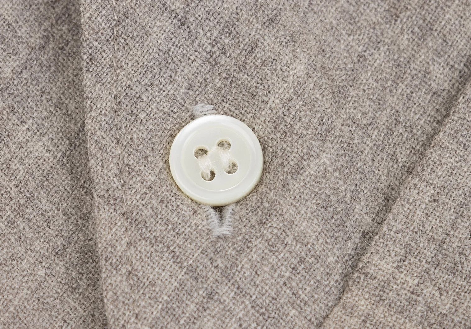 Comme des Garcons Homme Plus Bias Stack Design Shirt in Beige, Size M Size US M / EU 48-50 / 2 - 7 Thumbnail
