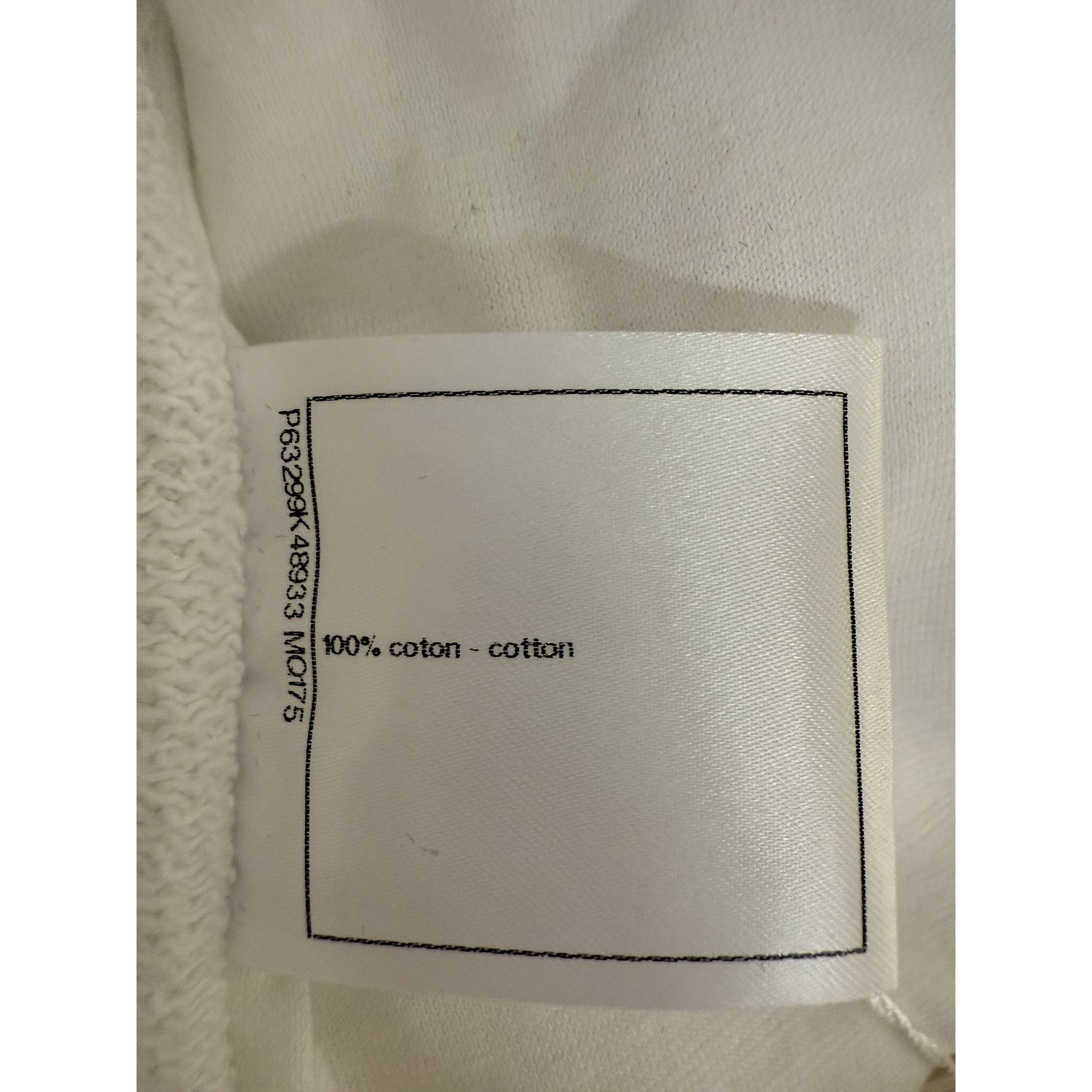 Chanel Chanel White Zip-Up Hoodie With Black Graphic Back Design 10 Size M / US 6-8 / IT 42-44 - 7 Thumbnail