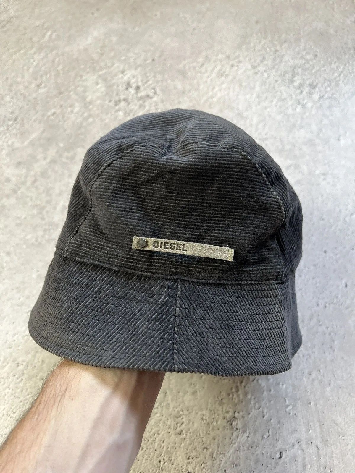 Diesel Vintage y2k corduroy Diesel Panama hat cap velvet Size ONE SIZE - 1 Thumbnail