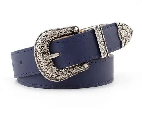Leather × Unowned Belts Retro Pin Buckle PU Leather Belt Size ONE SIZE - 3 Thumbnail