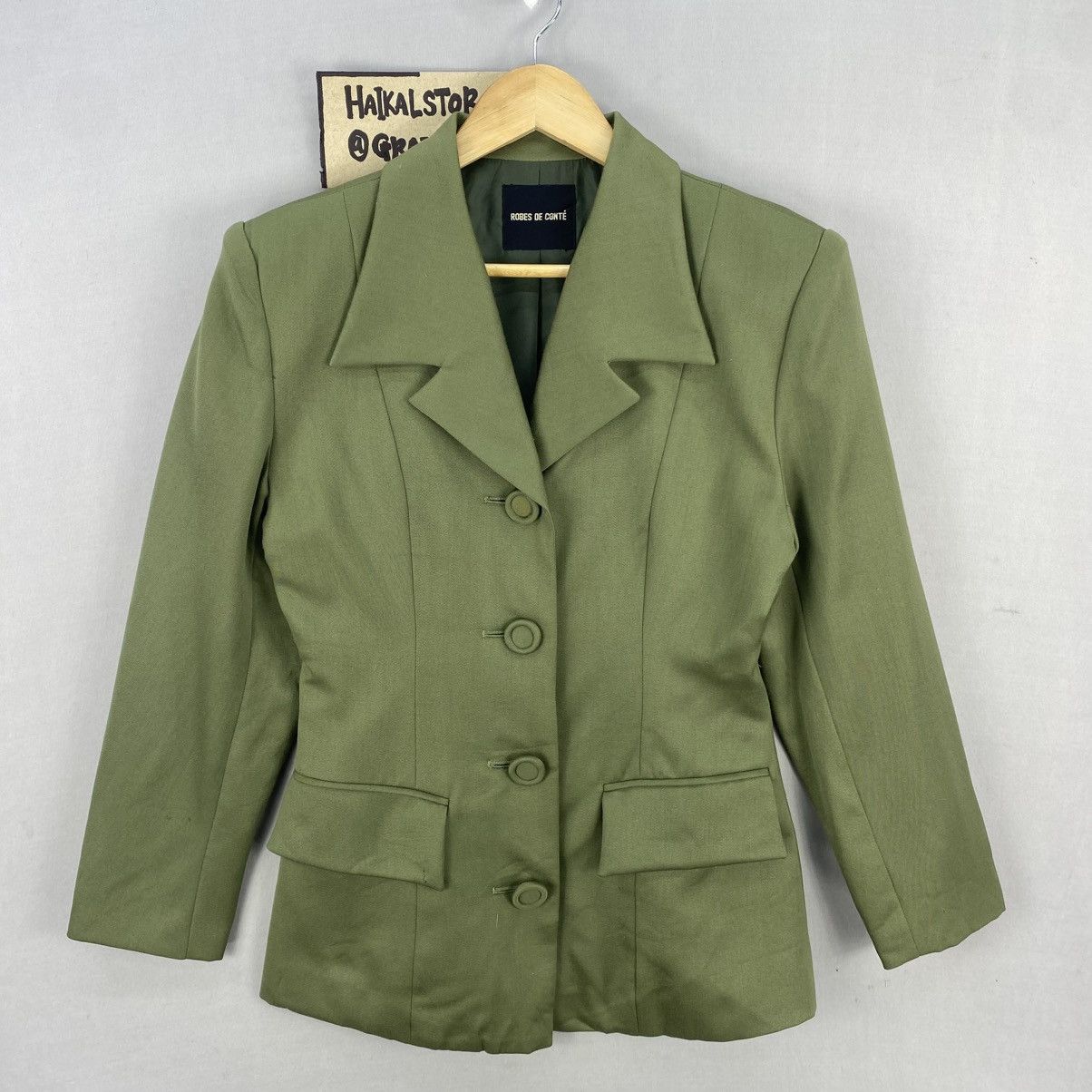 Japanese Brand Vintage 90’s Robes De Conte Blazer Jacket Coat Woman Size XS / US 0-2 / IT 36-38 - 1 Thumbnail