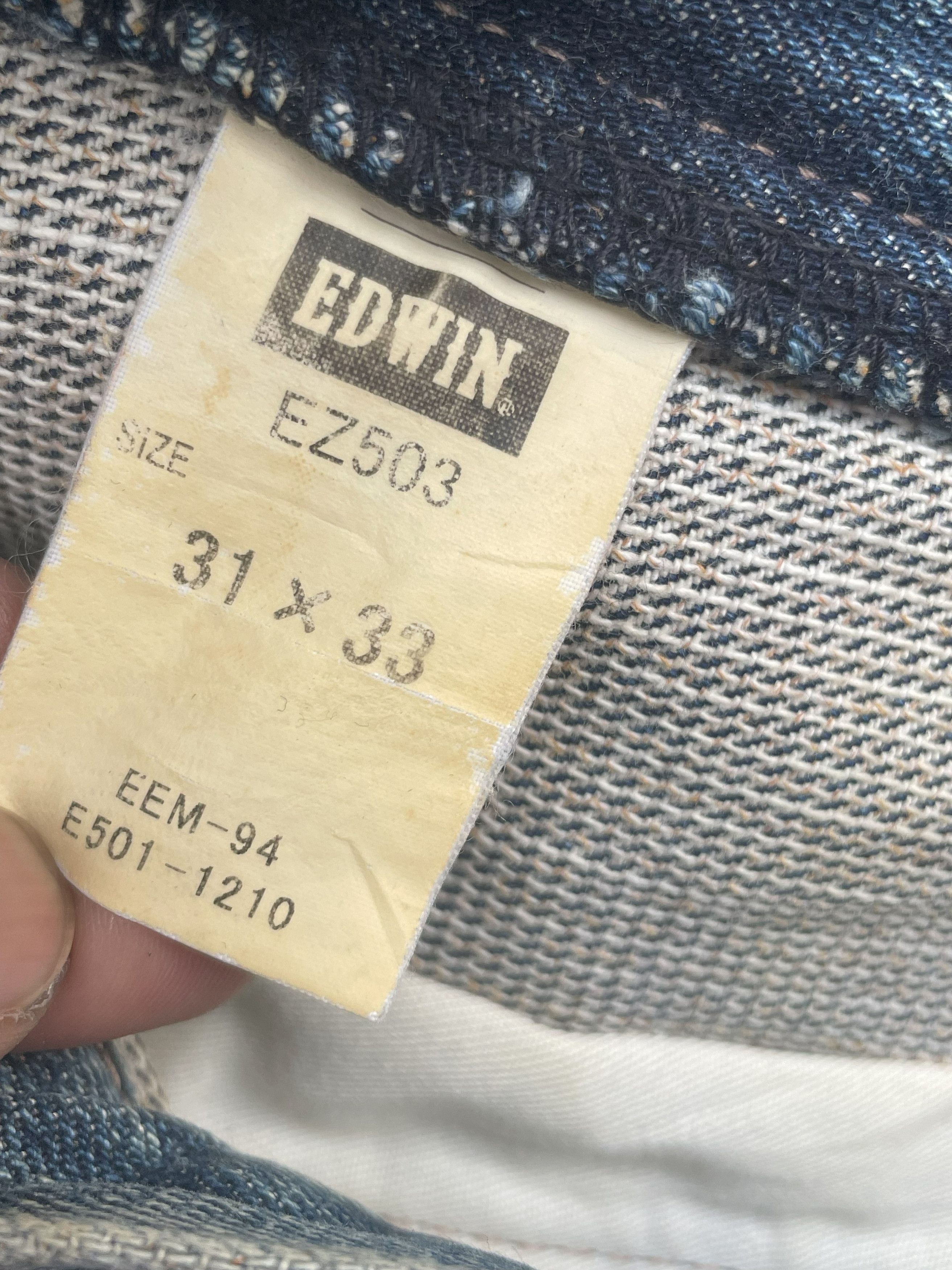 Edwin × Japanese Brand × Vintage Vintage Edwin E Function EZ 503 Size US 31 - 11 Thumbnail