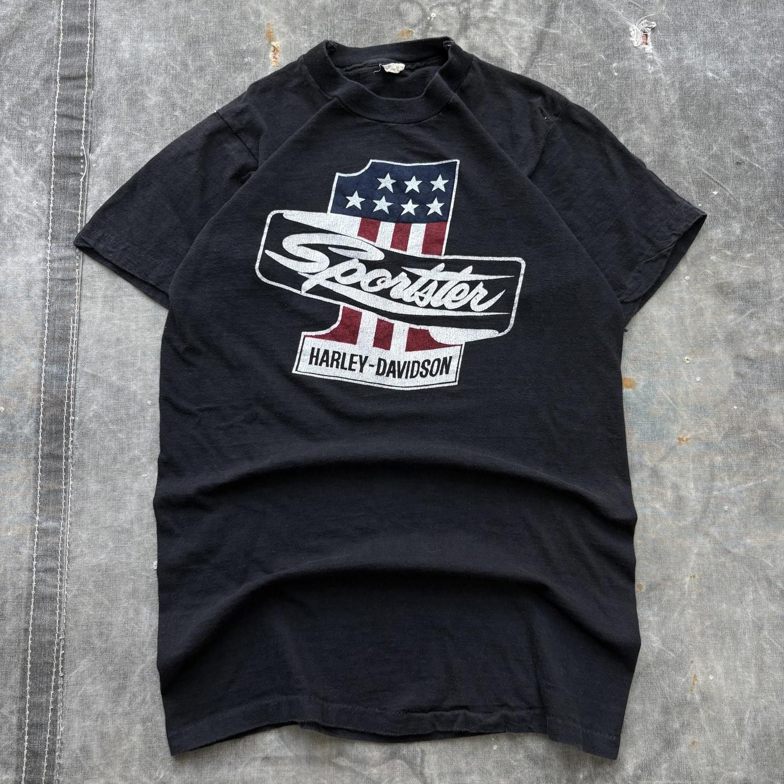 Harley Davidson Vintage 70s Harley Davidson Sportster #1 Conley Dallas Shirt Size US S / EU 44-46 / 1 - 1 Thumbnail