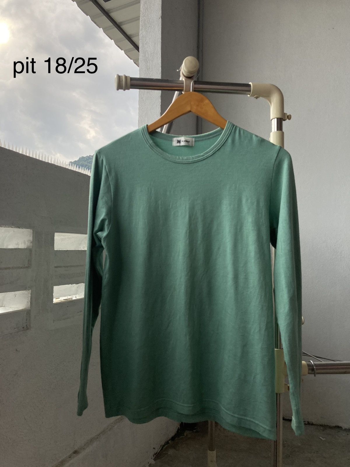 Issey Miyake IM Product by Issey Miyake Long Sleeve Tee (Green) Size S / US 4 / IT 40 - 1 Thumbnail
