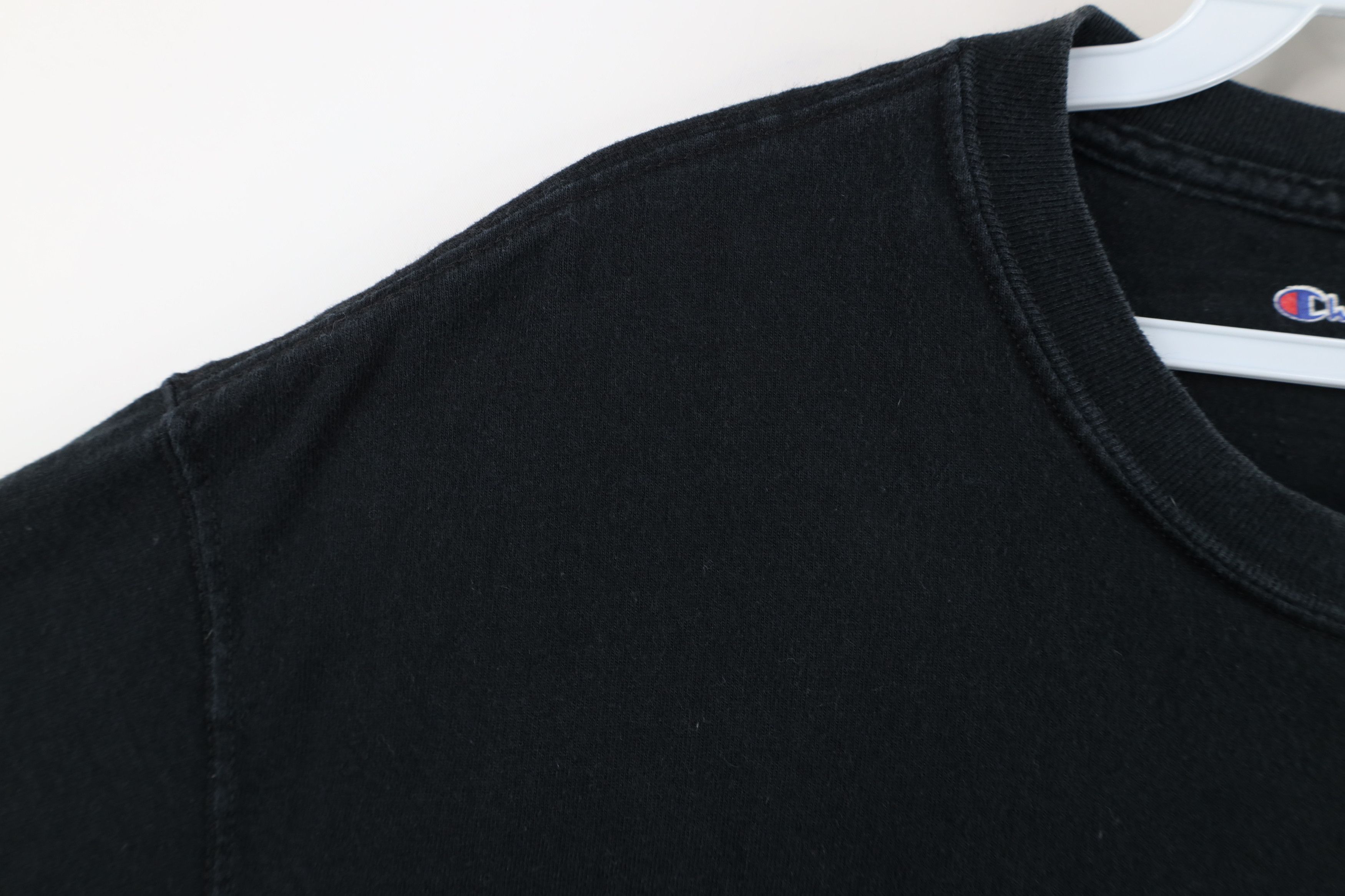 Champion Vintage Y2K Champion Faded Heavyweight Cotton T-Shirt Black Size US L / EU 52-54 / 3 - 6 Thumbnail