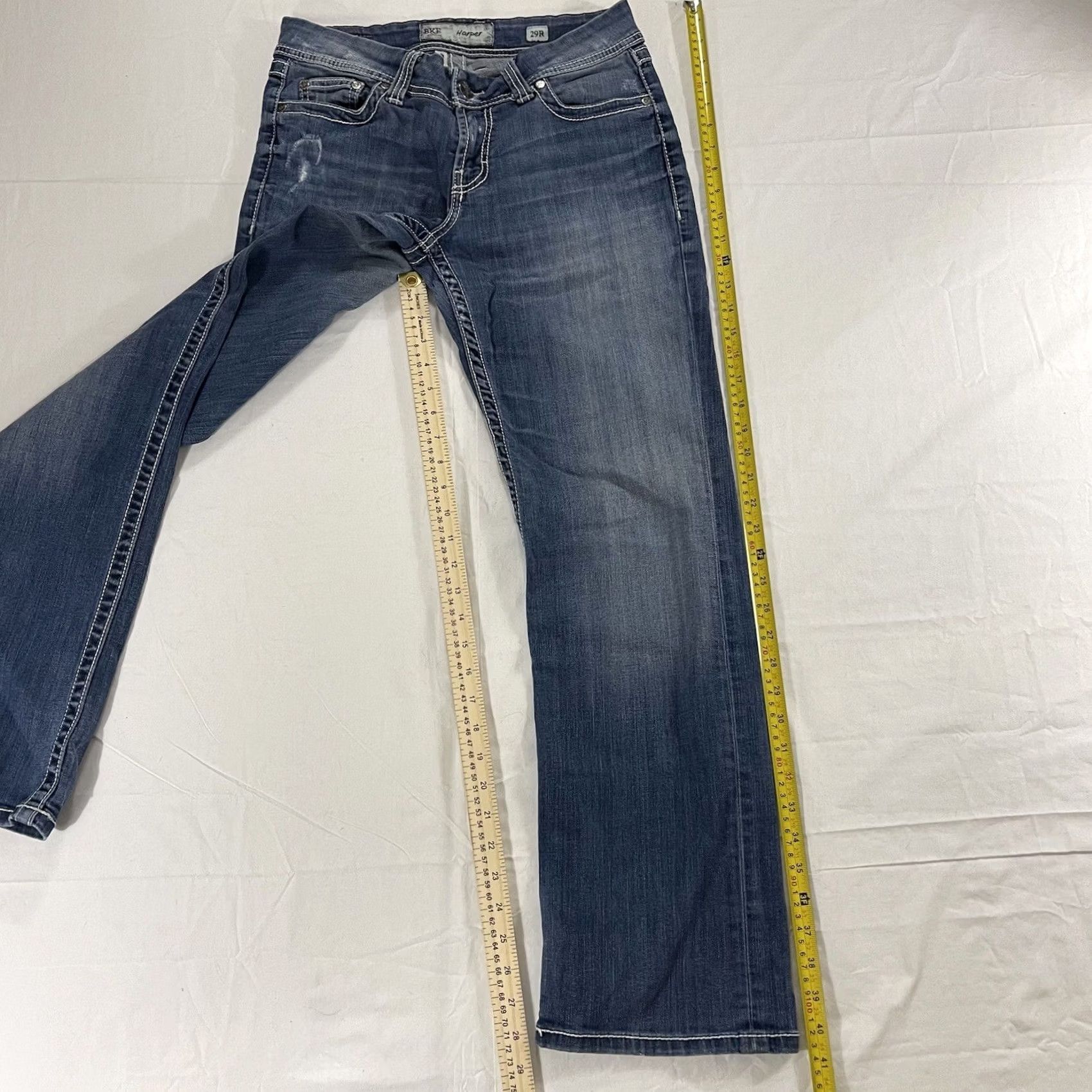 Vintage BKE Harper Jeans Bootcut Denim 29R Women Regular 29 Blue 5-Pocket Stretch Size 29" - 2 Thumbnail