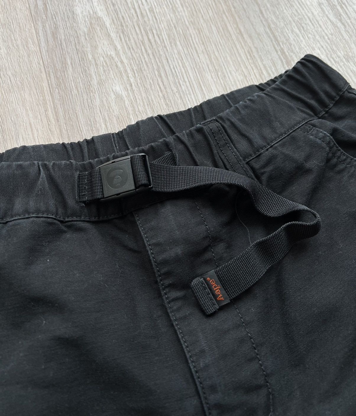 Aape Aape By A Bathing Ape Black Cargo Pants Size US 30 / EU 46 - 7 Thumbnail