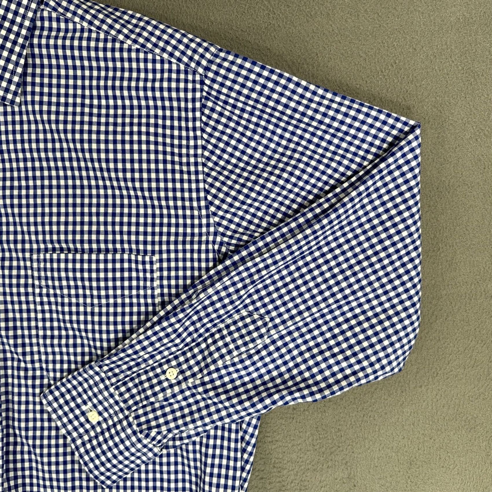 Vineyard Vines VINTAGE Vineyard Vines Shirt Men 16 34 Blue Check Button Up Classic Fit USA Made Size US L / EU 52-54 / 3 - 7 Thumbnail