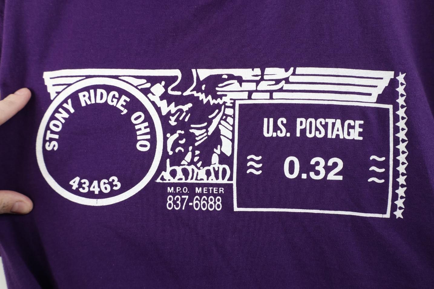 Vintage Vintage 90s Stony Ride Ohio Stamp Short Sleeve T-Shirt Size US XL / EU 56 / 4 - 4 Thumbnail